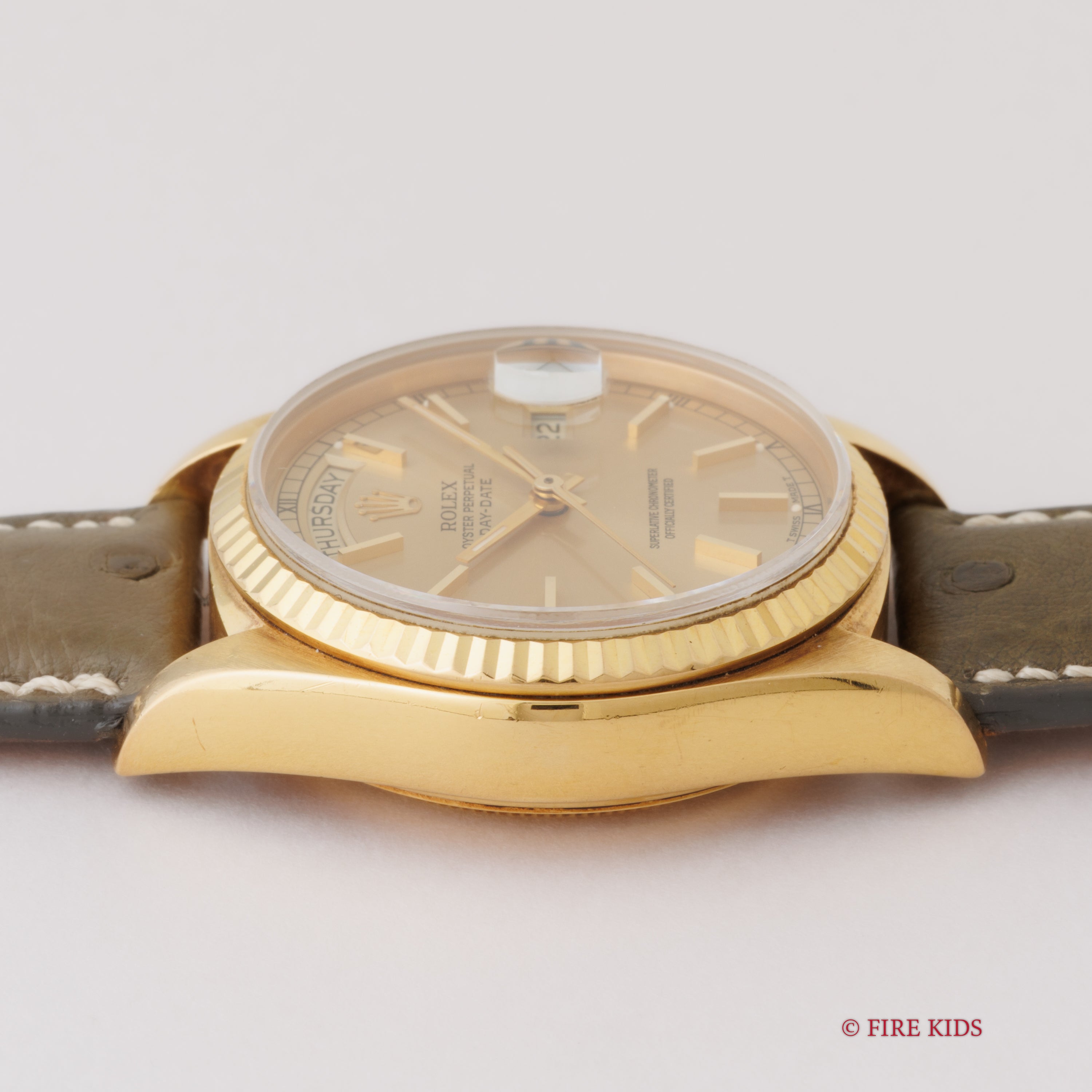 ロレックス デイデイト 1987~88年製 18金無垢シャンパンダイヤル Ref.18038 純正GP王冠尾錠