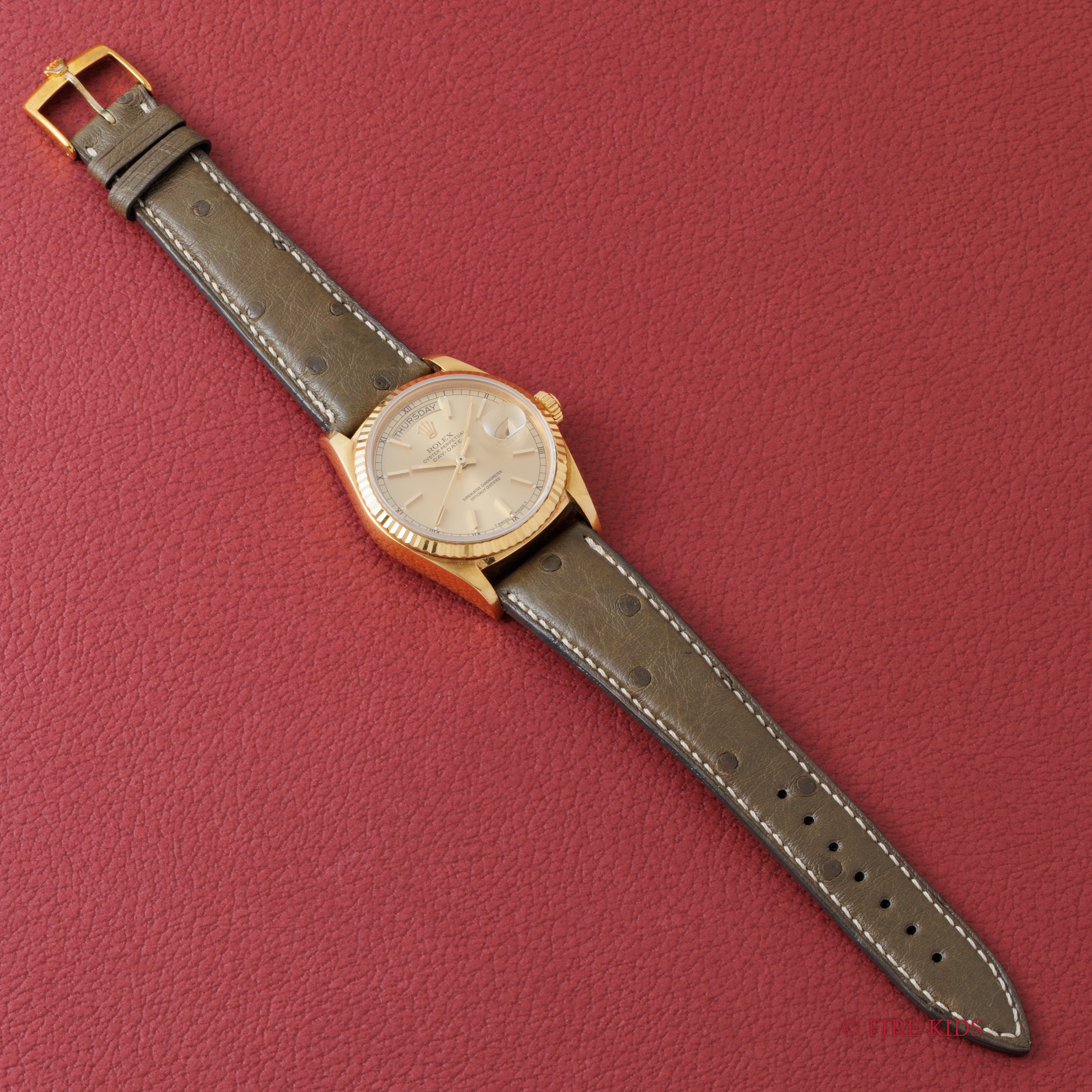 ロレックス デイデイト 1987~88年製 18金無垢シャンパンダイヤル Ref.18038 純正GP王冠尾錠