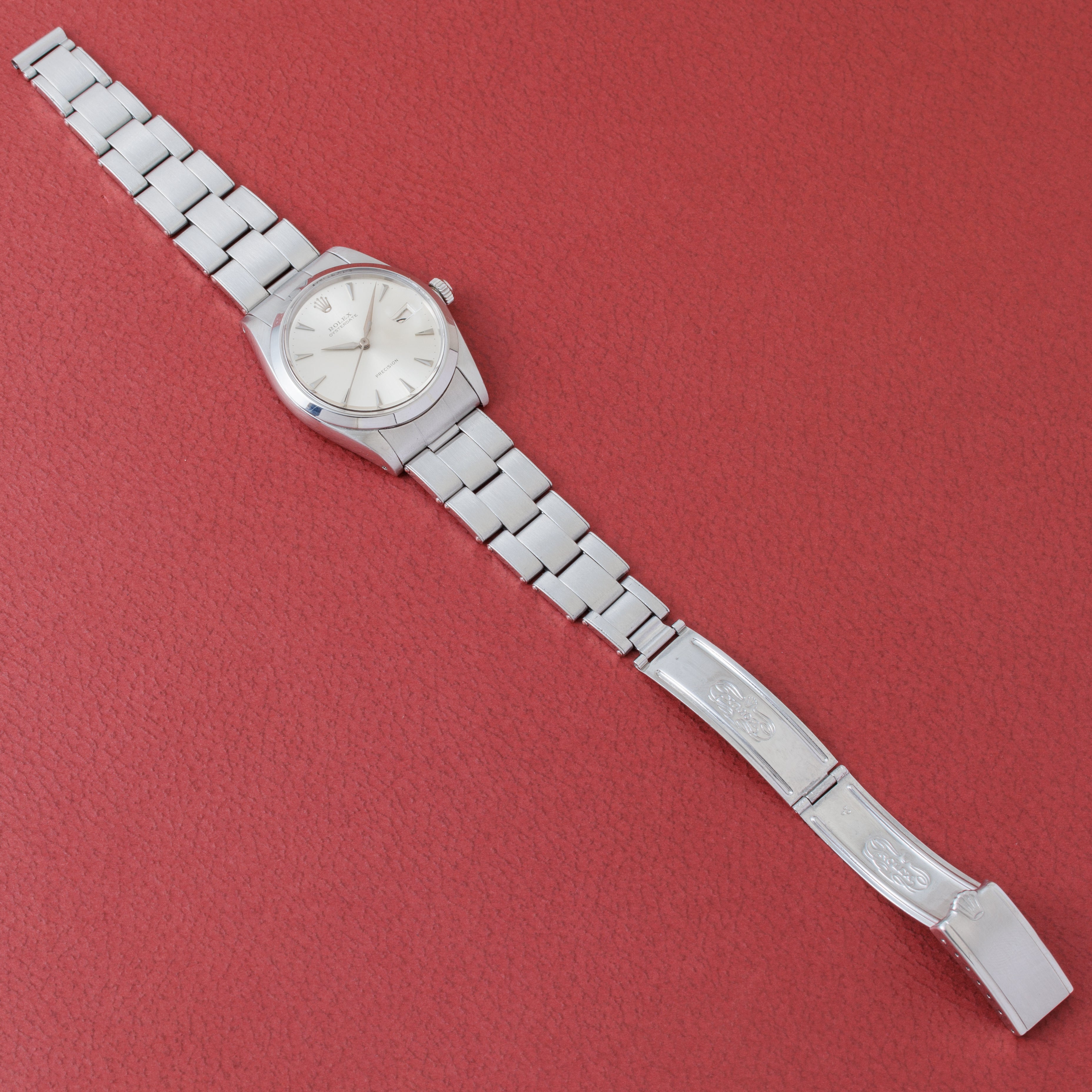 ロレックス オイスターデイト 1964年製 Ref.6694 アルファハンド 手巻き 純正リベットブレス