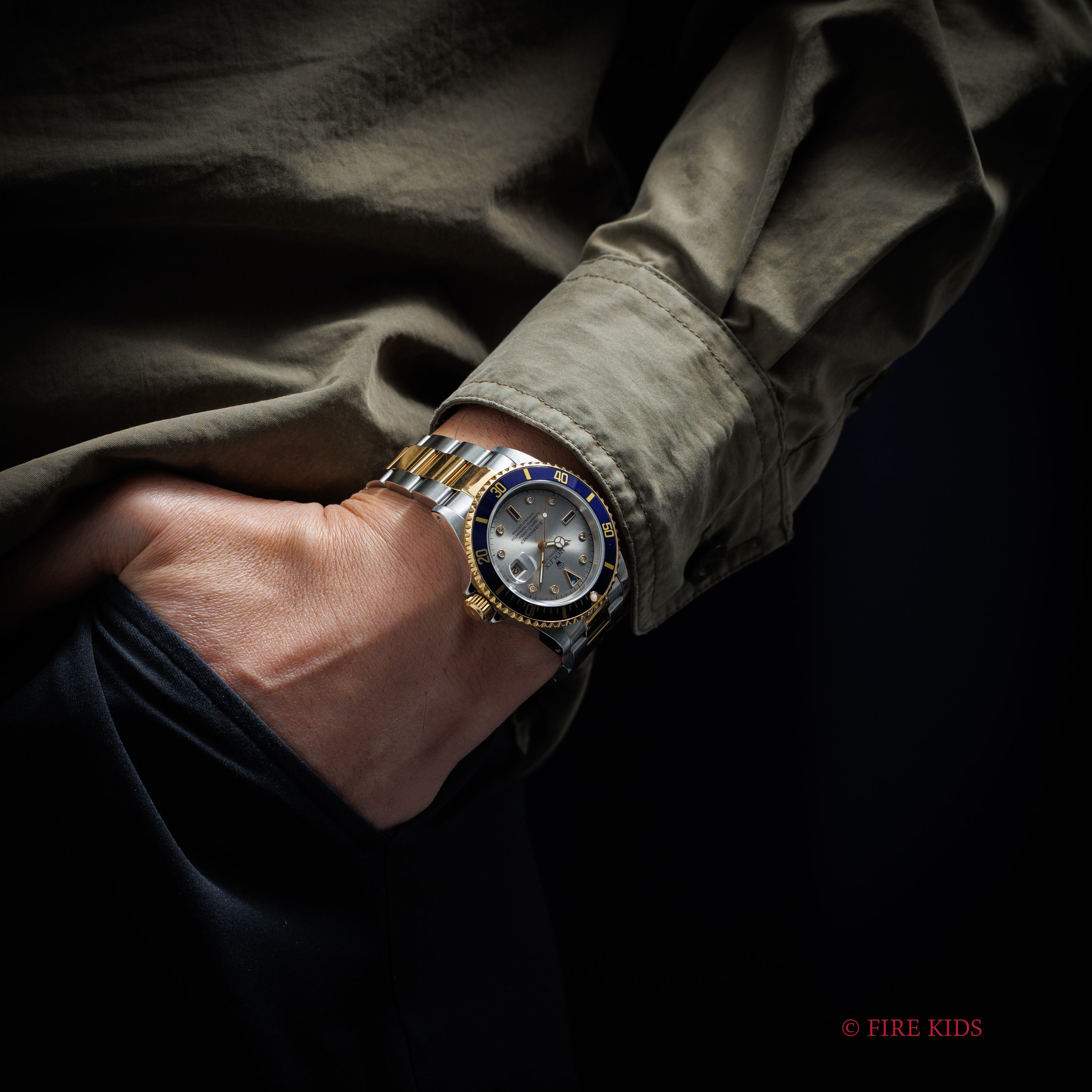 ロレックス サブマリーナー 1998~99年製 コンビ Ref.16613SG グレーダイヤル8Pダイヤ 3Pサファイア