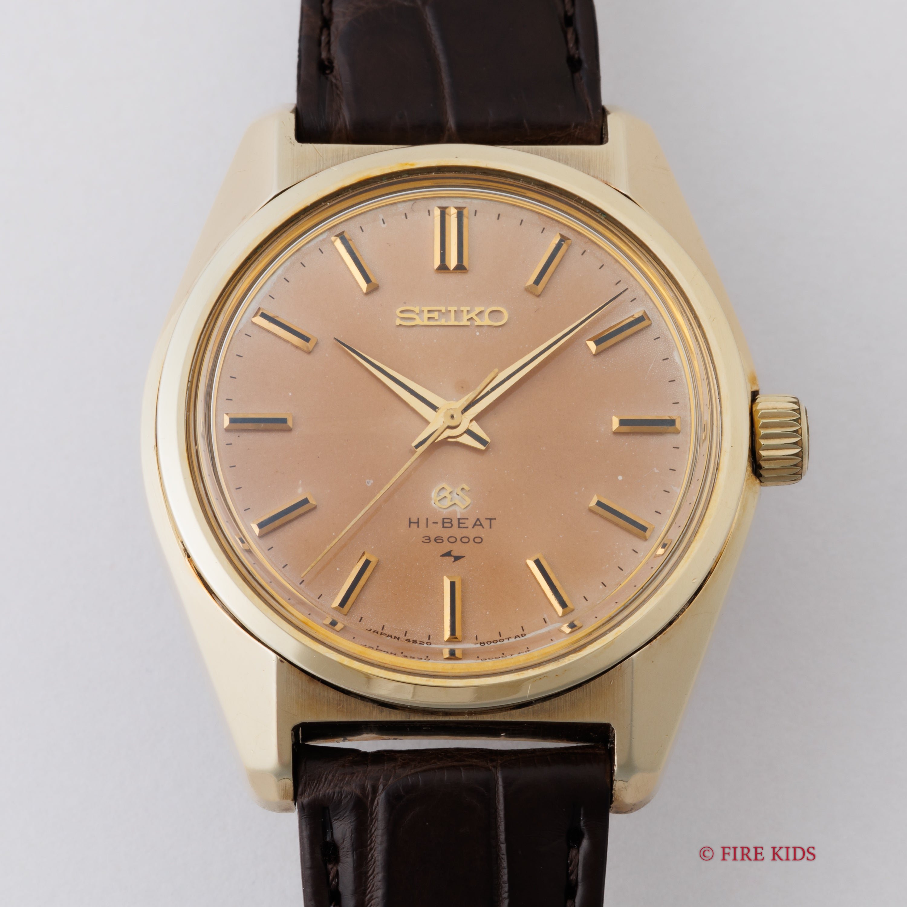 グランドセイコー 1969年製 手巻10振動 Ref.4520-8000 キャップゴールド 45GS パティーナダイヤル