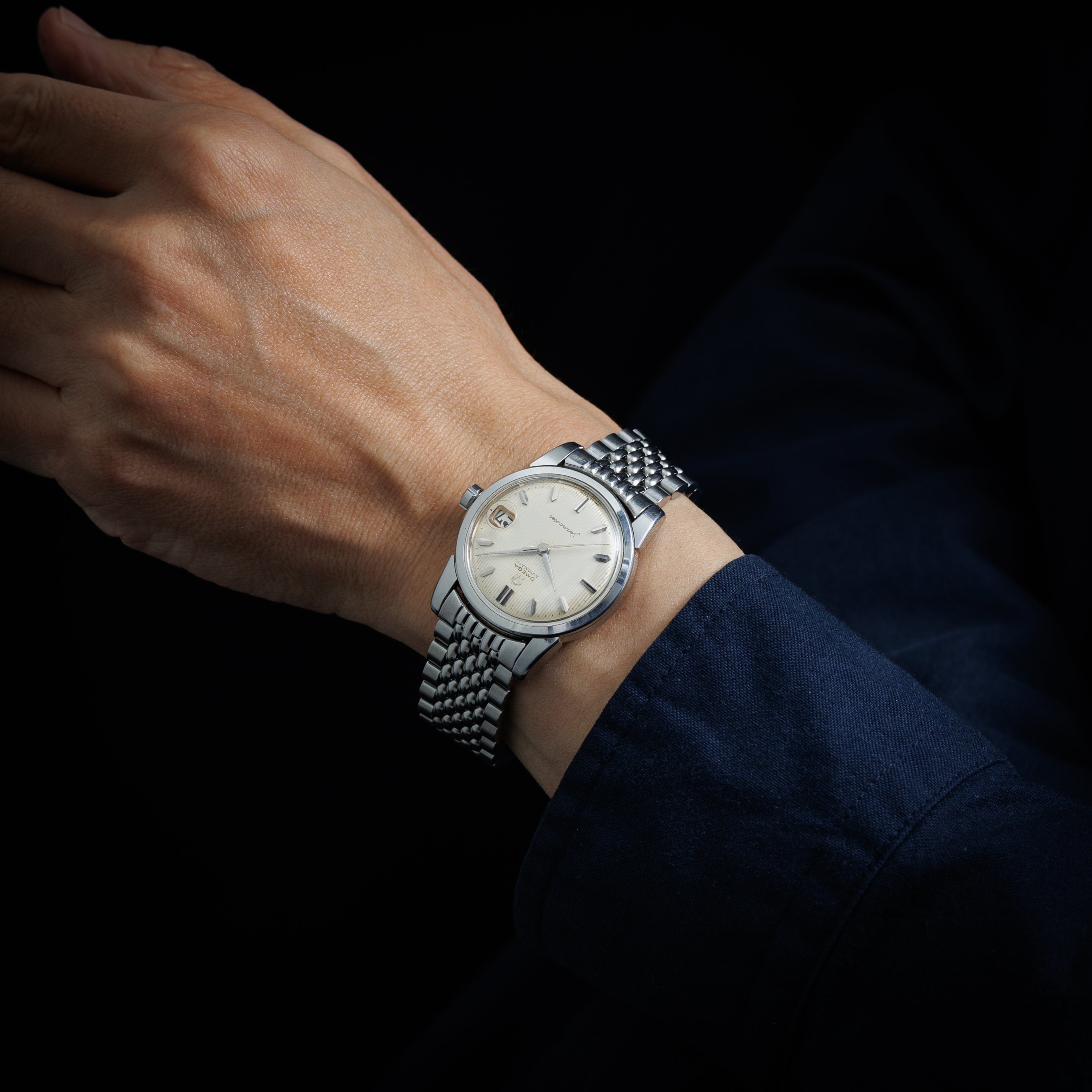 オメガ シーマスター 1958年製 Ref.2849 14SC タペストリーダイヤル Cal.503 自動巻