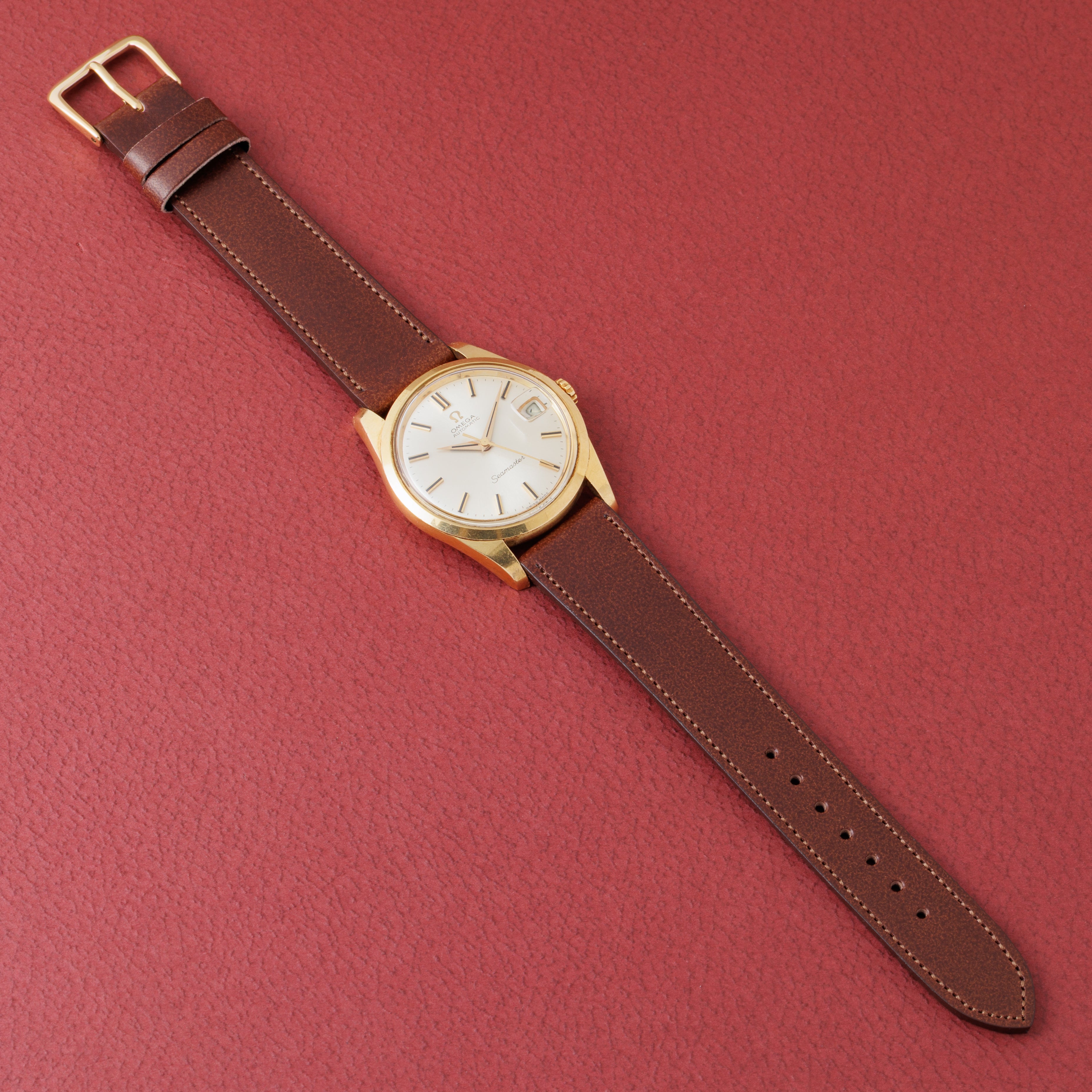 オメガ 18金無垢シーマスター 1966年製 Ref.166.010 自動巻 Cal.565 18KYG