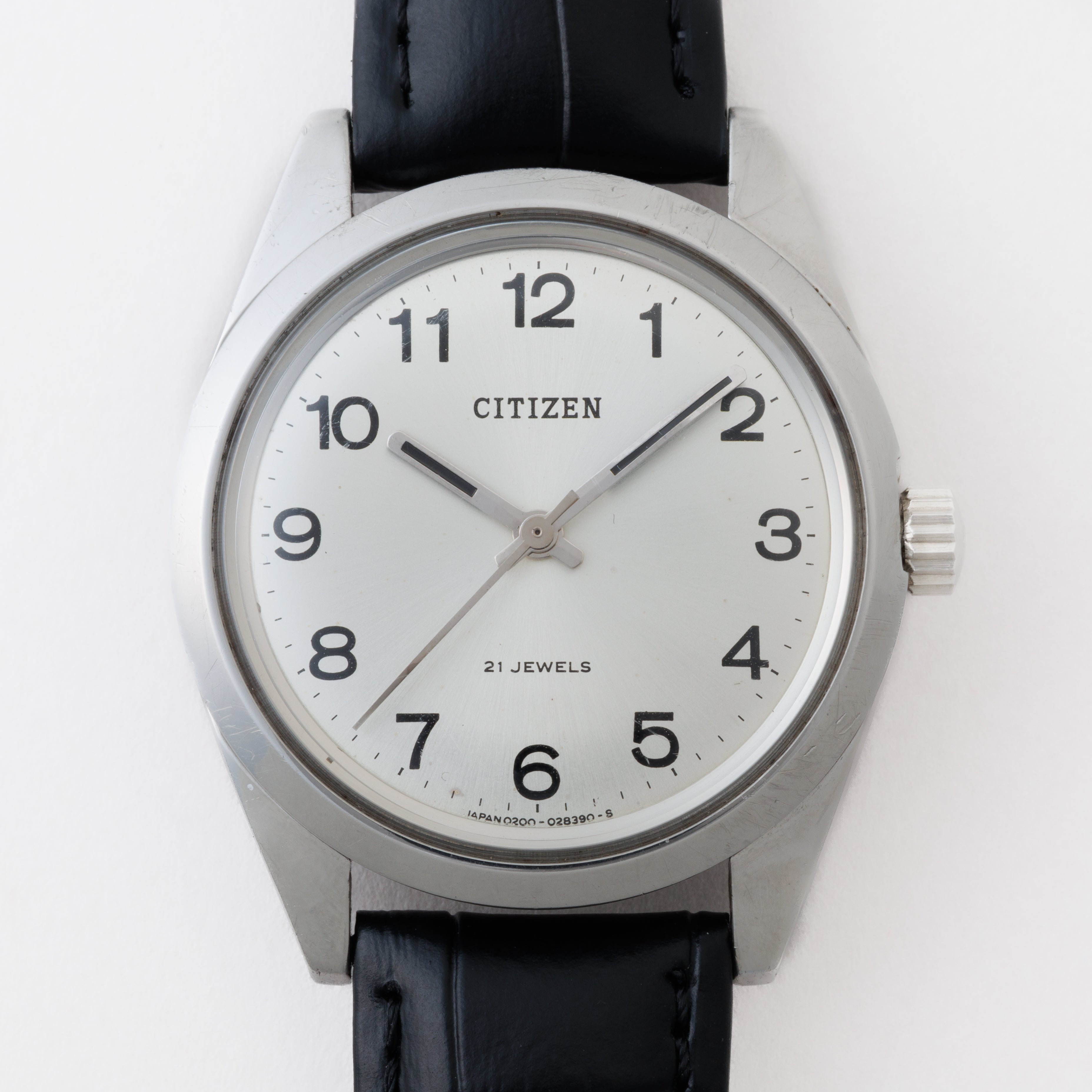 CITIZEN ラウンドケース 21石 手巻き 1960年代製 全アラビアダイヤル スクリューバック