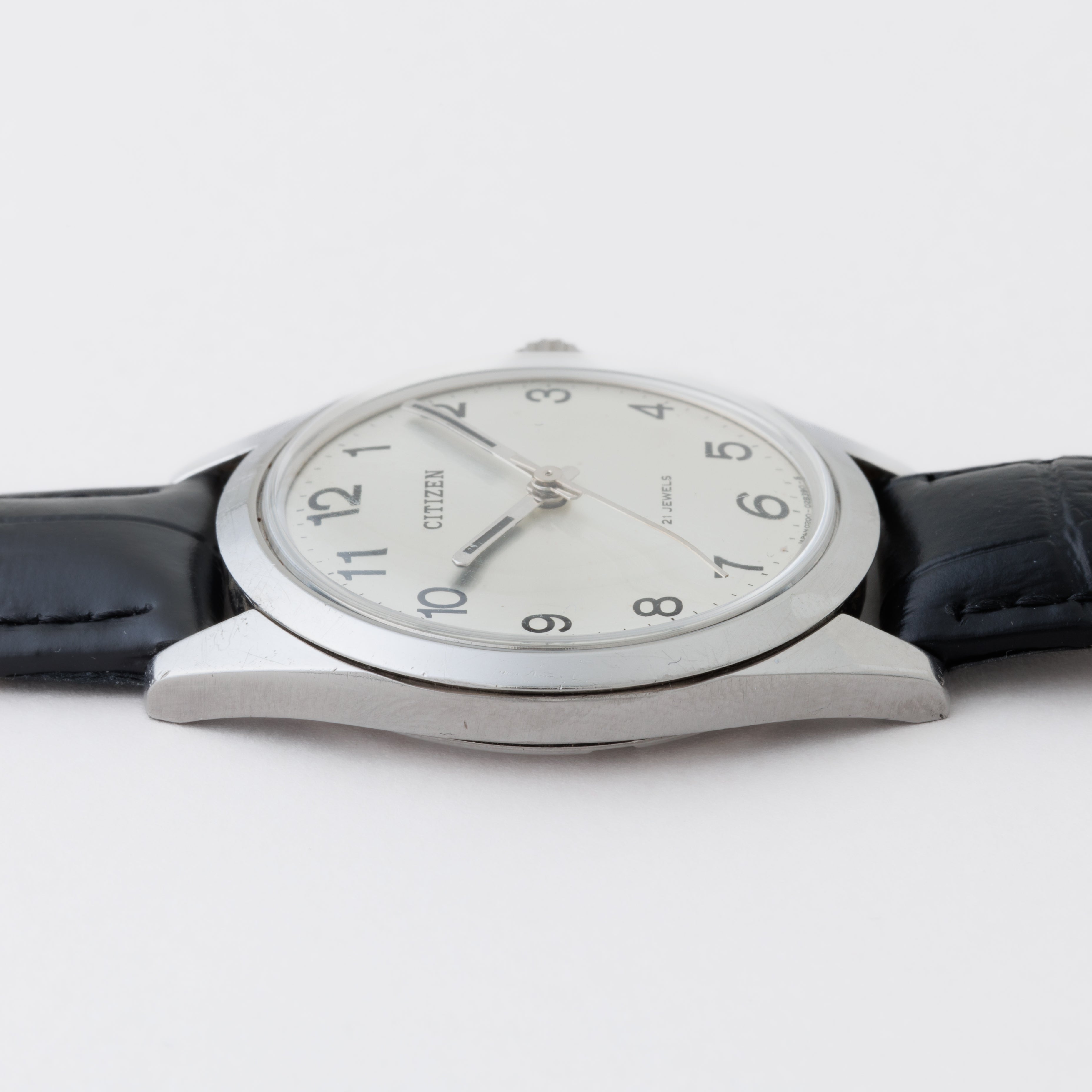 CITIZEN ラウンドケース 21石 手巻き 1960年代製 全アラビアダイヤル スクリューバック