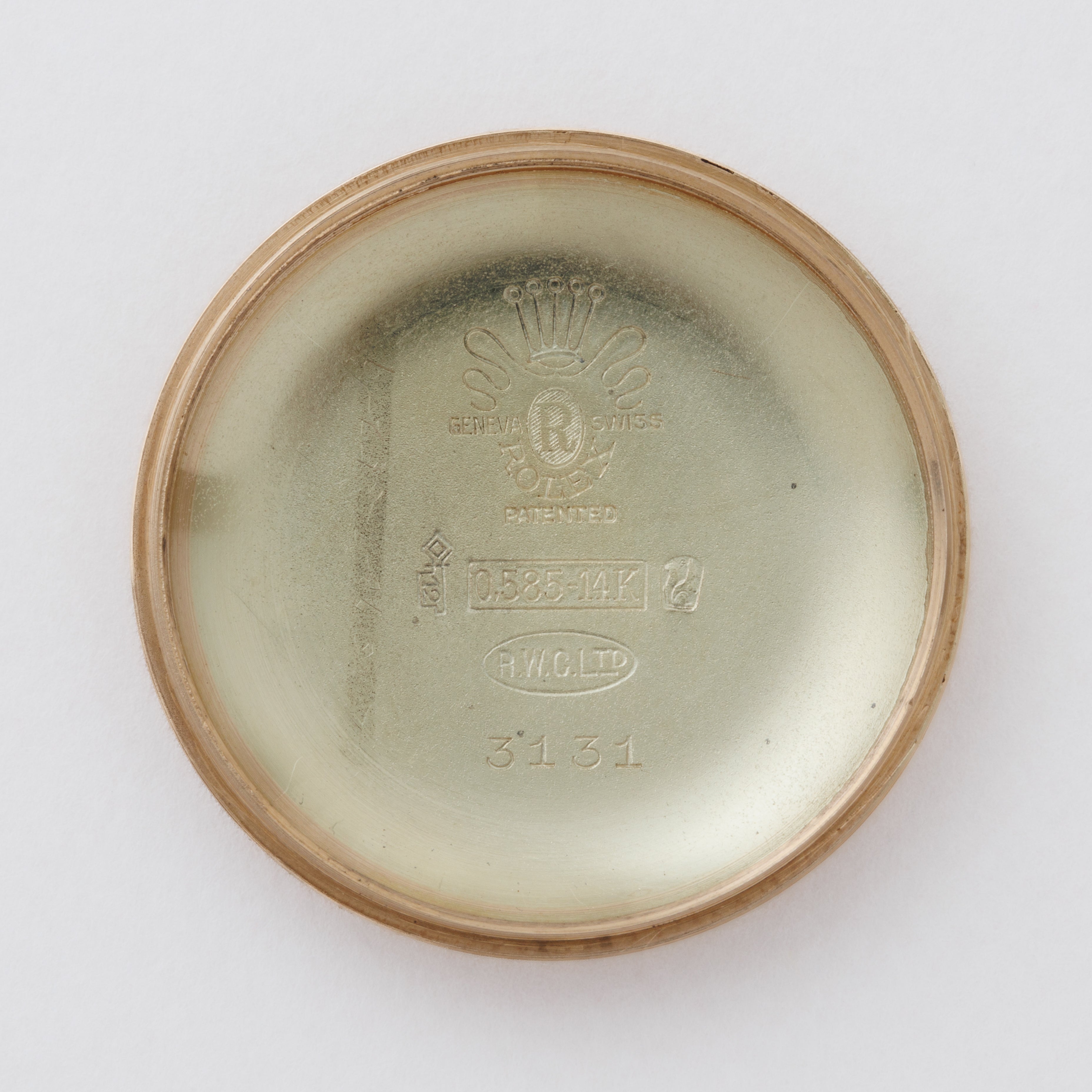 ロレックス バブルバック 1946年製 14KYG Ref.3131 セミユニークギルトダイヤル