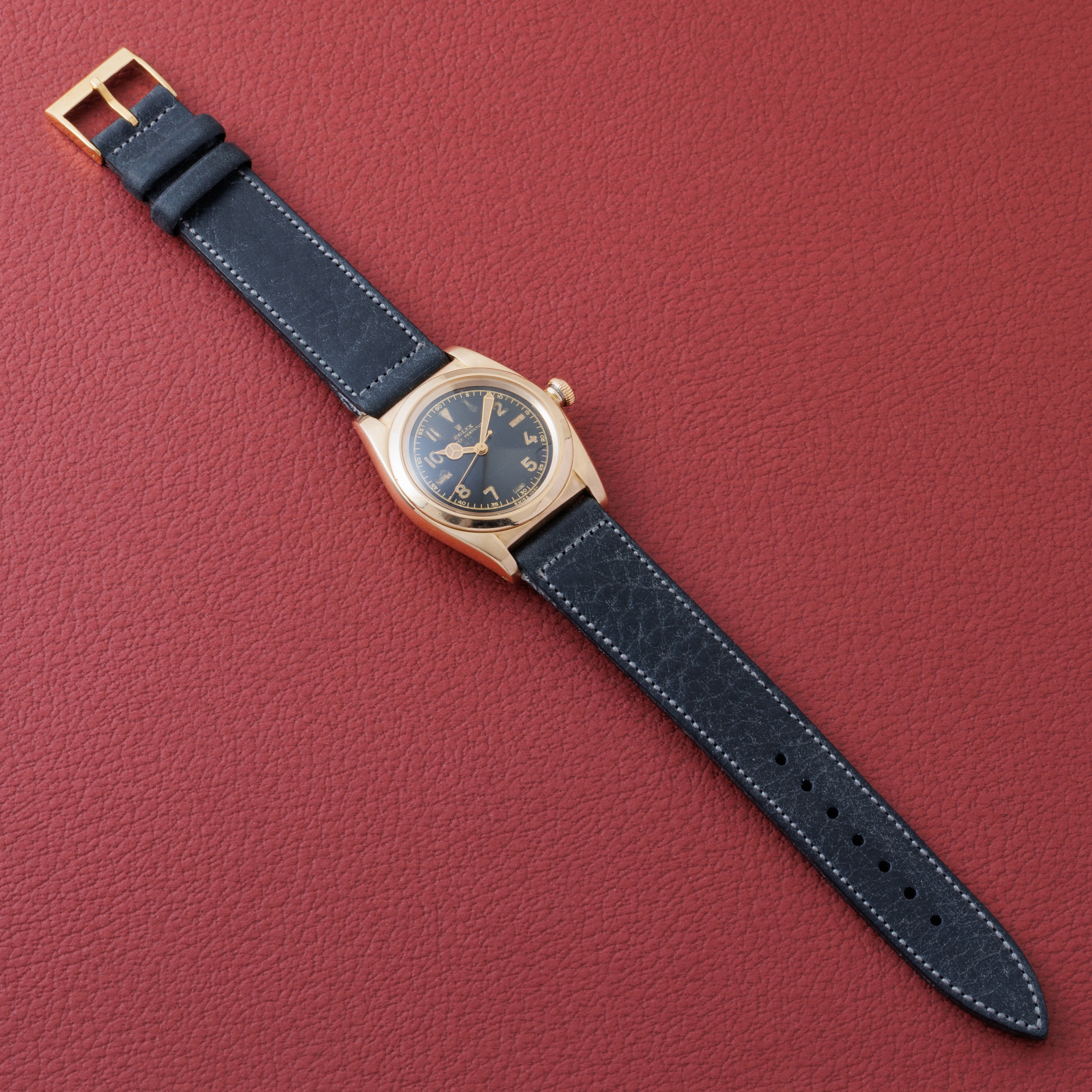 ロレックス バブルバック 1946年製 14KYG Ref.3131 セミユニークギルトダイヤル