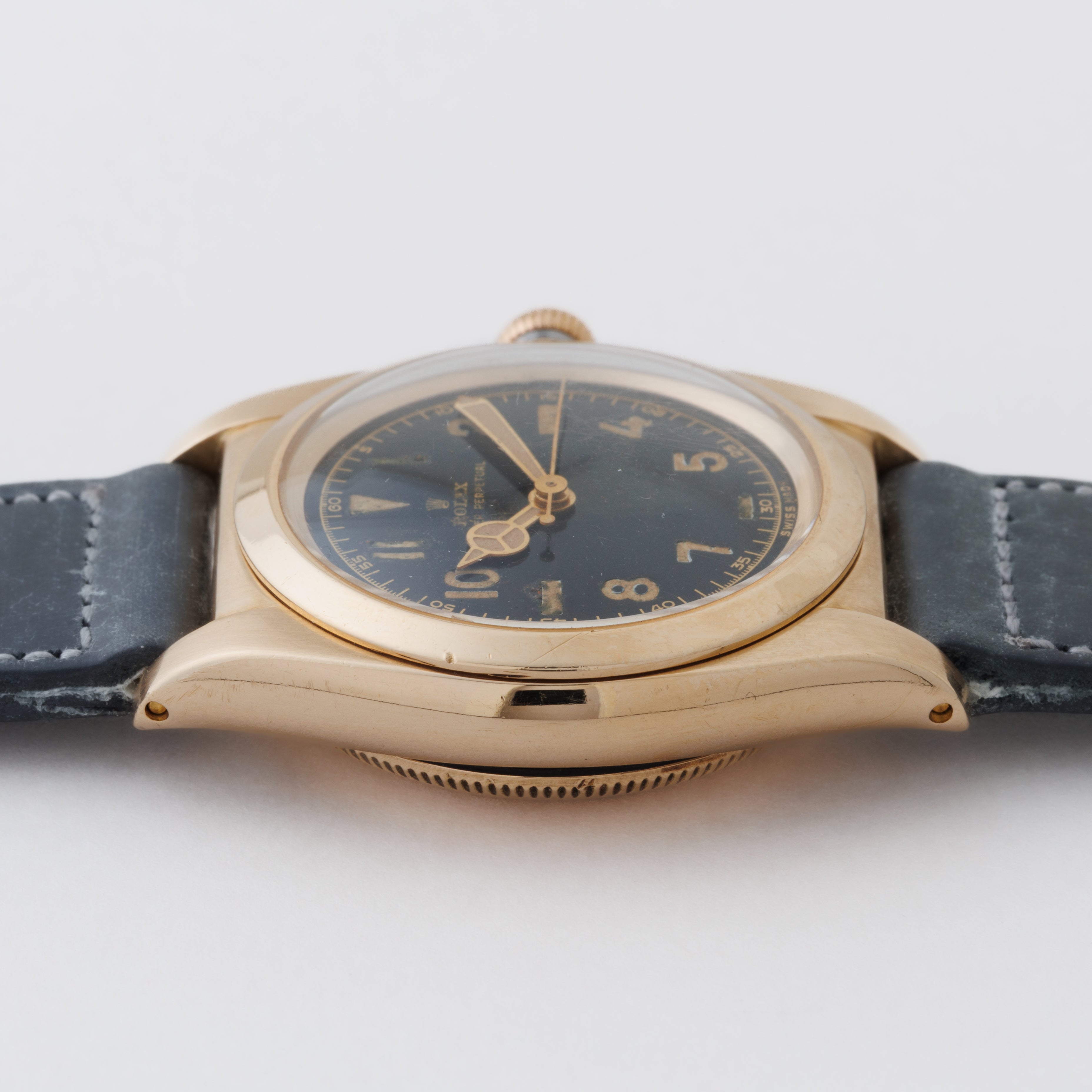 ロレックス バブルバック 1946年製 14KYG Ref.3131 セミユニークギルトダイヤル