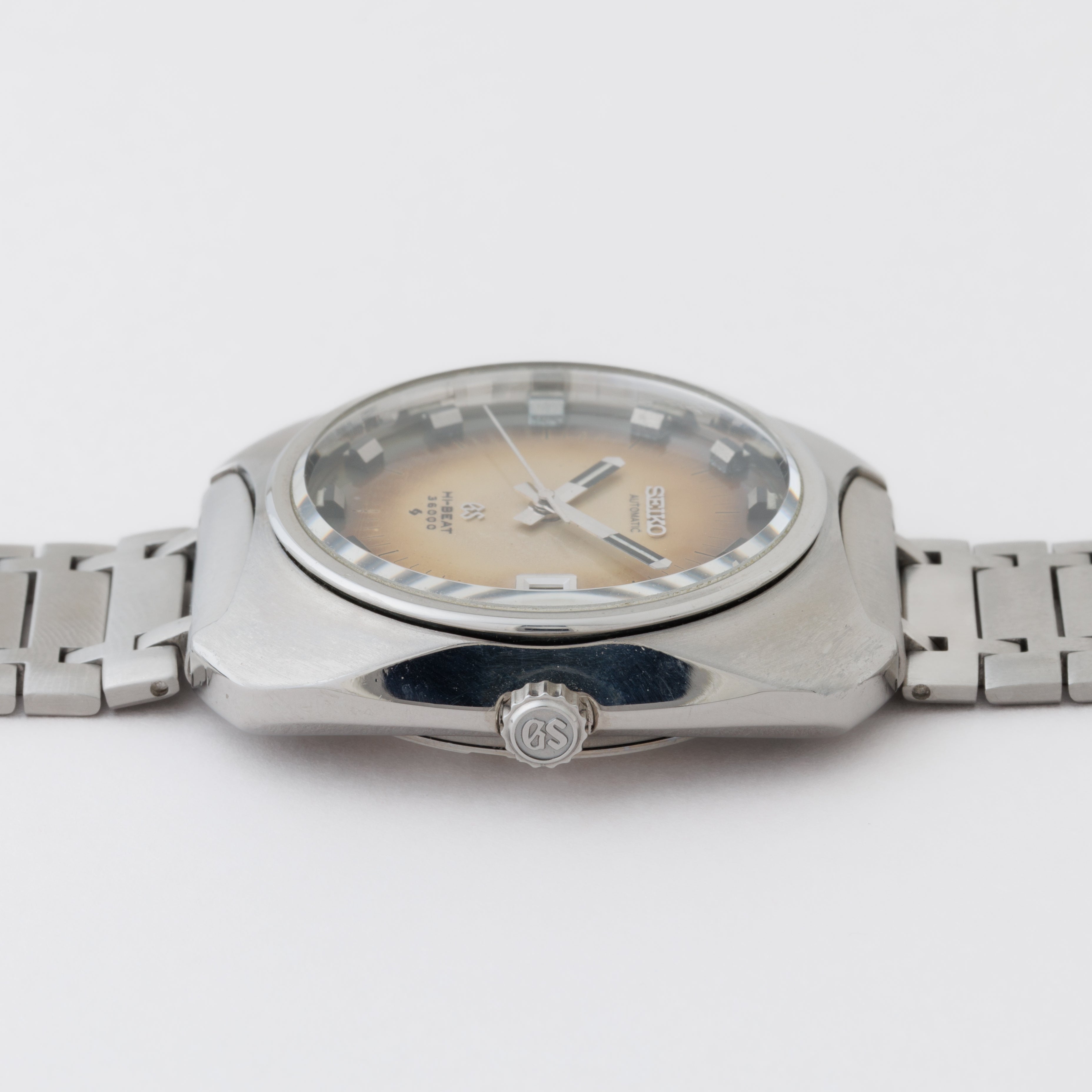 グランドセイコー 座布団ケース 1969年製 Ref.6145‐8020 61GS 10振動 純正ステンレスブレス