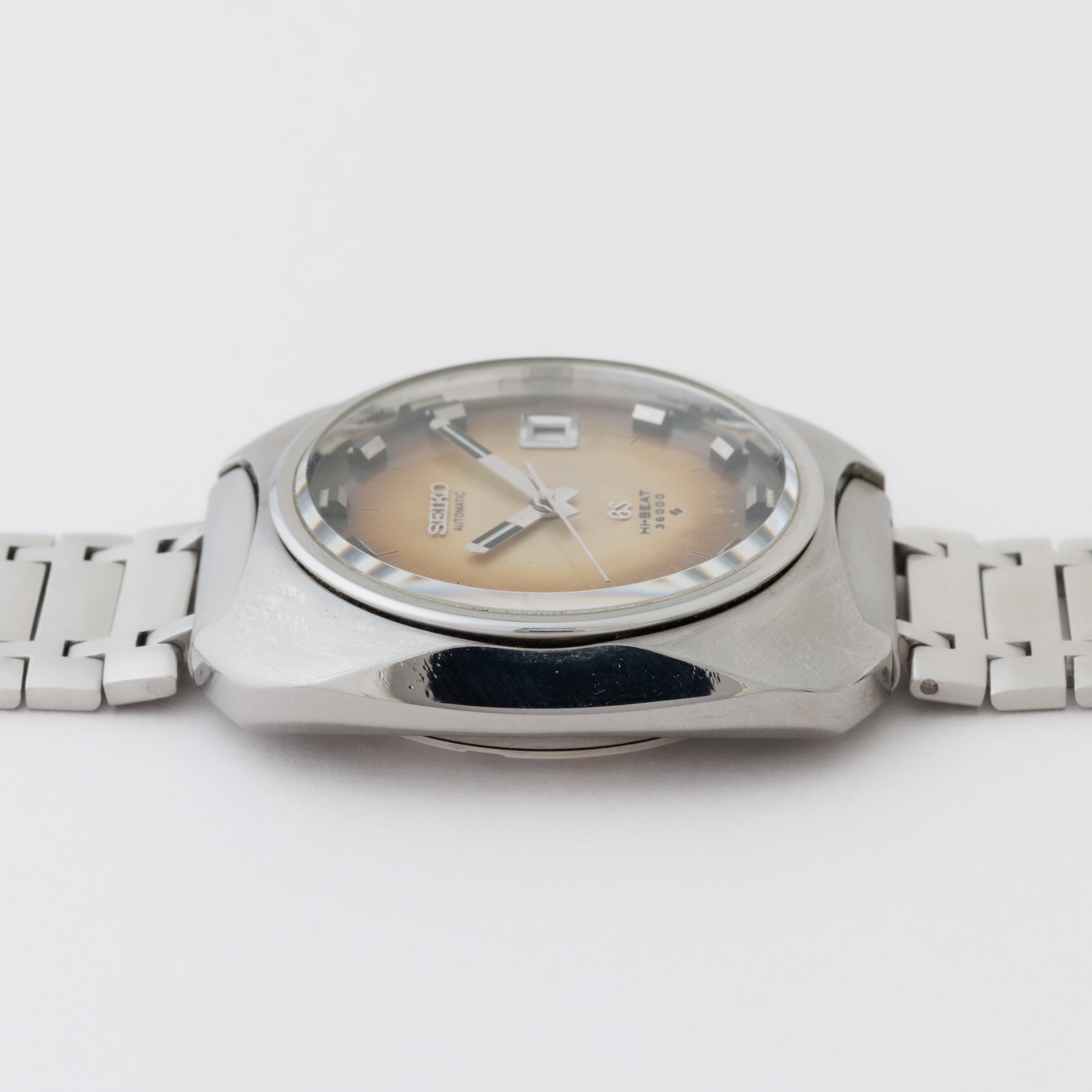 グランドセイコー 座布団ケース 1969年製 Ref.6145‐8020 61GS 10振動 純正ステンレスブレス