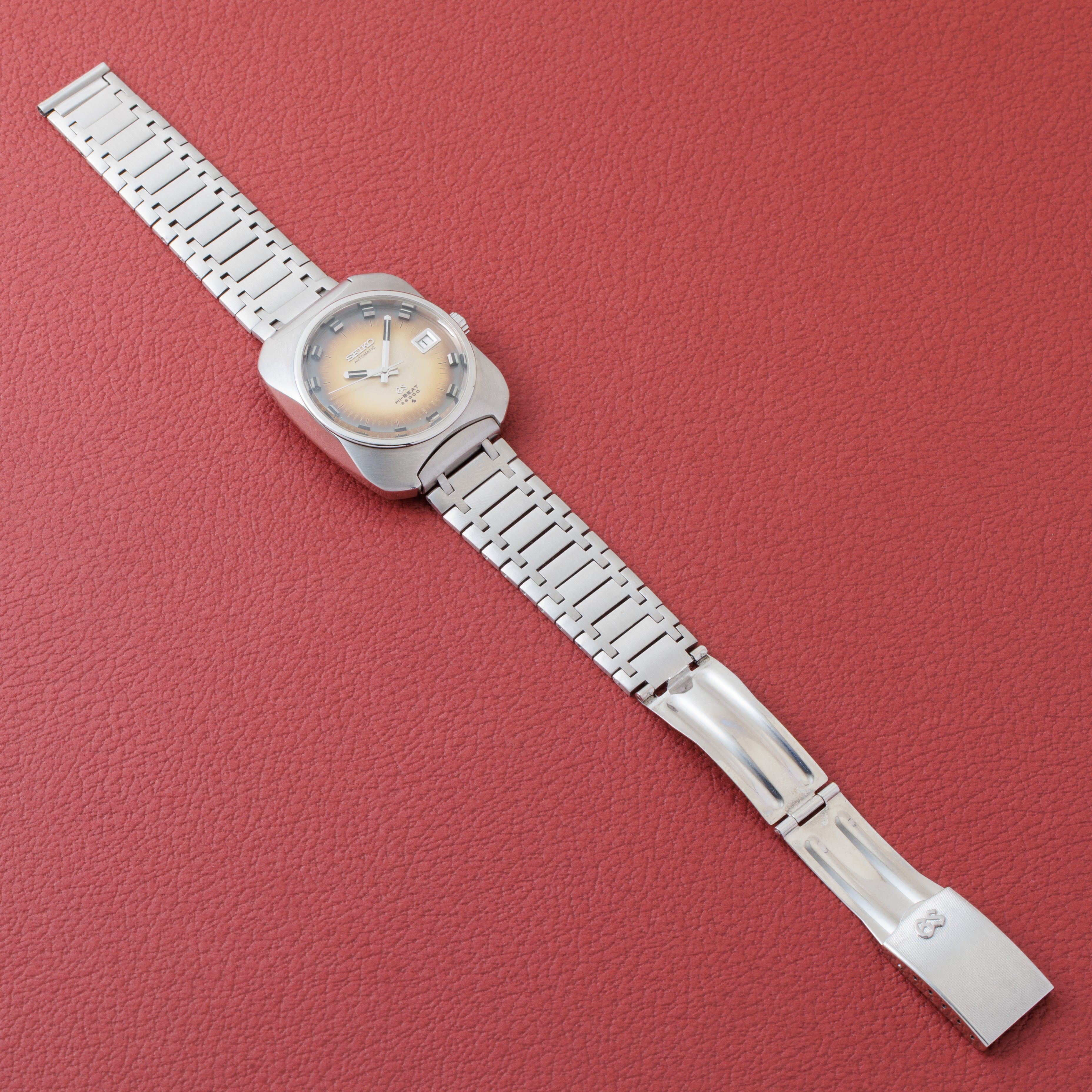 グランドセイコー 座布団ケース 1969年製 Ref.6145‐8020 61GS 10振動 純正ステンレスブレス