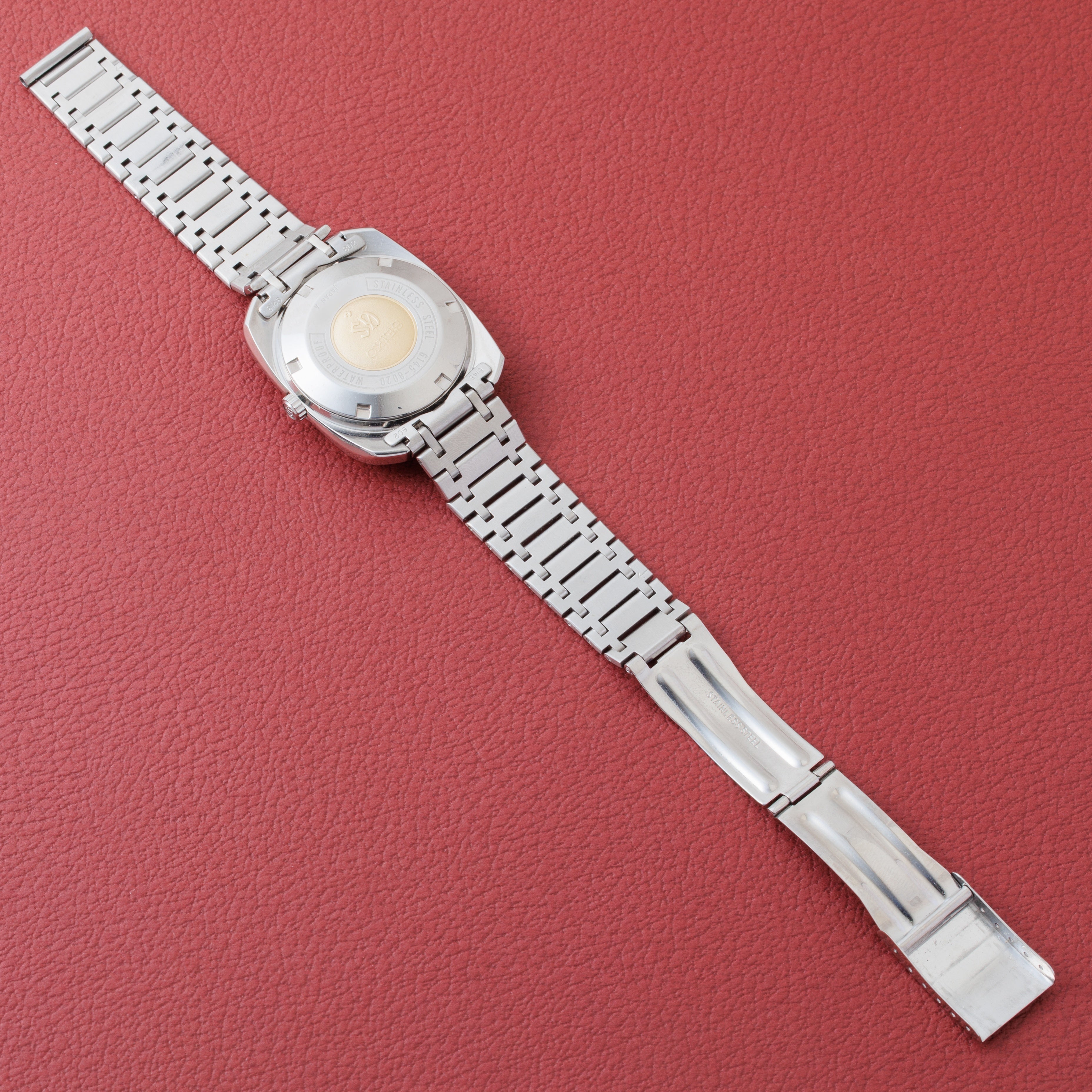 グランドセイコー 座布団ケース 1969年製 Ref.6145‐8020 61GS 10振動 純正ステンレスブレス