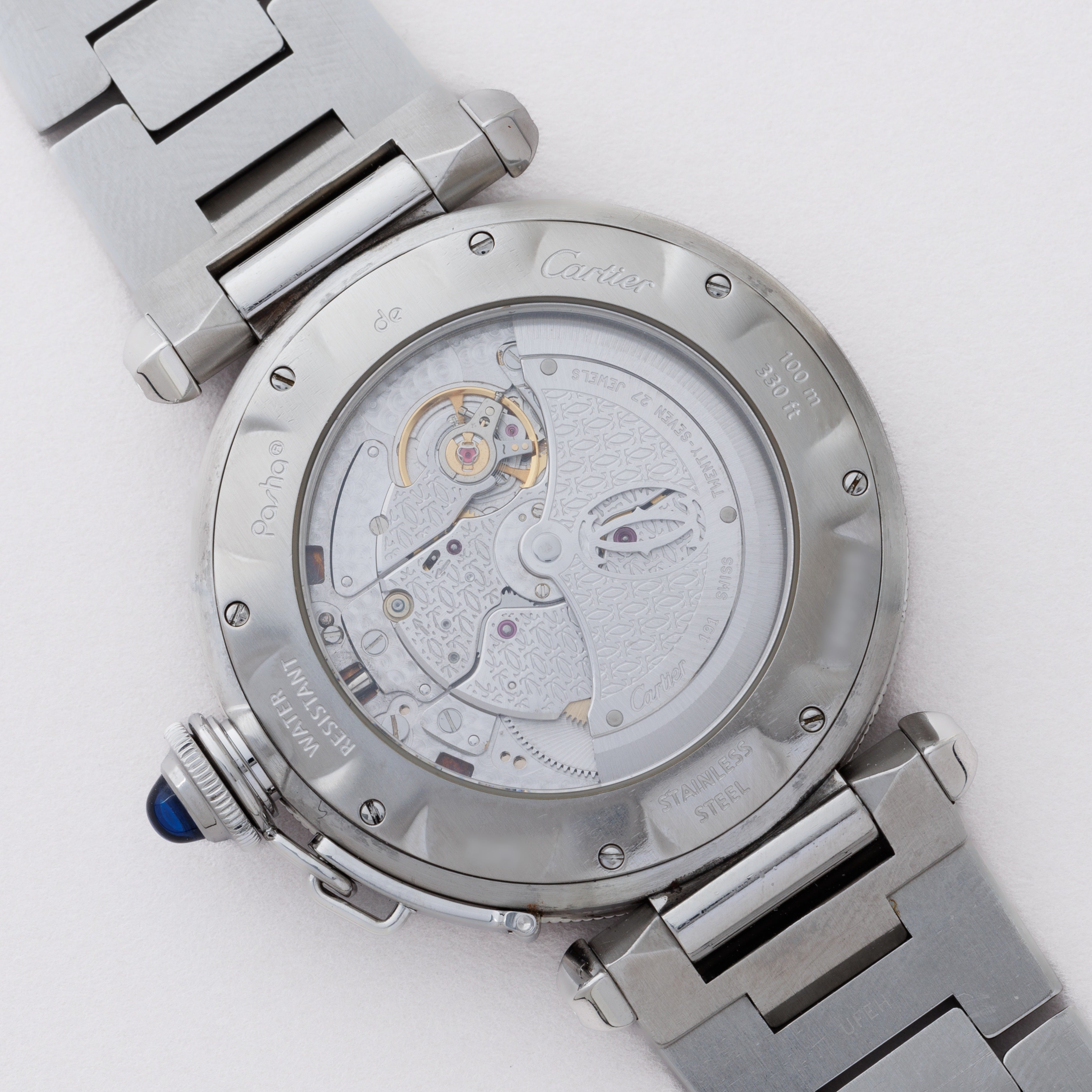 カルティエ パシャグリッド 1990年代製 Ref.W3104055 ホワイトダイヤル