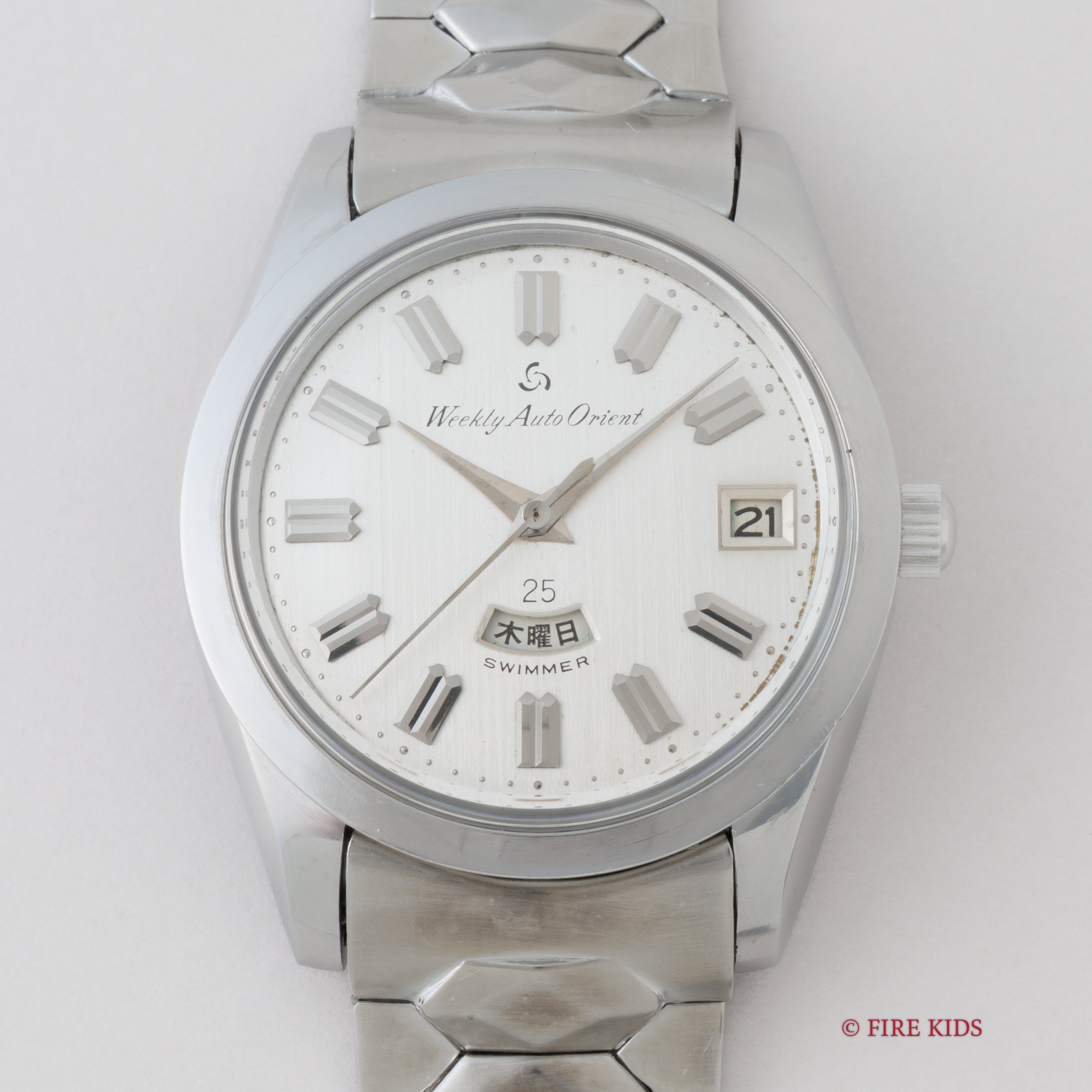 オリンピア オリエント ウィークリー 1960年代 デイデイト スイマー 25石自動巻き