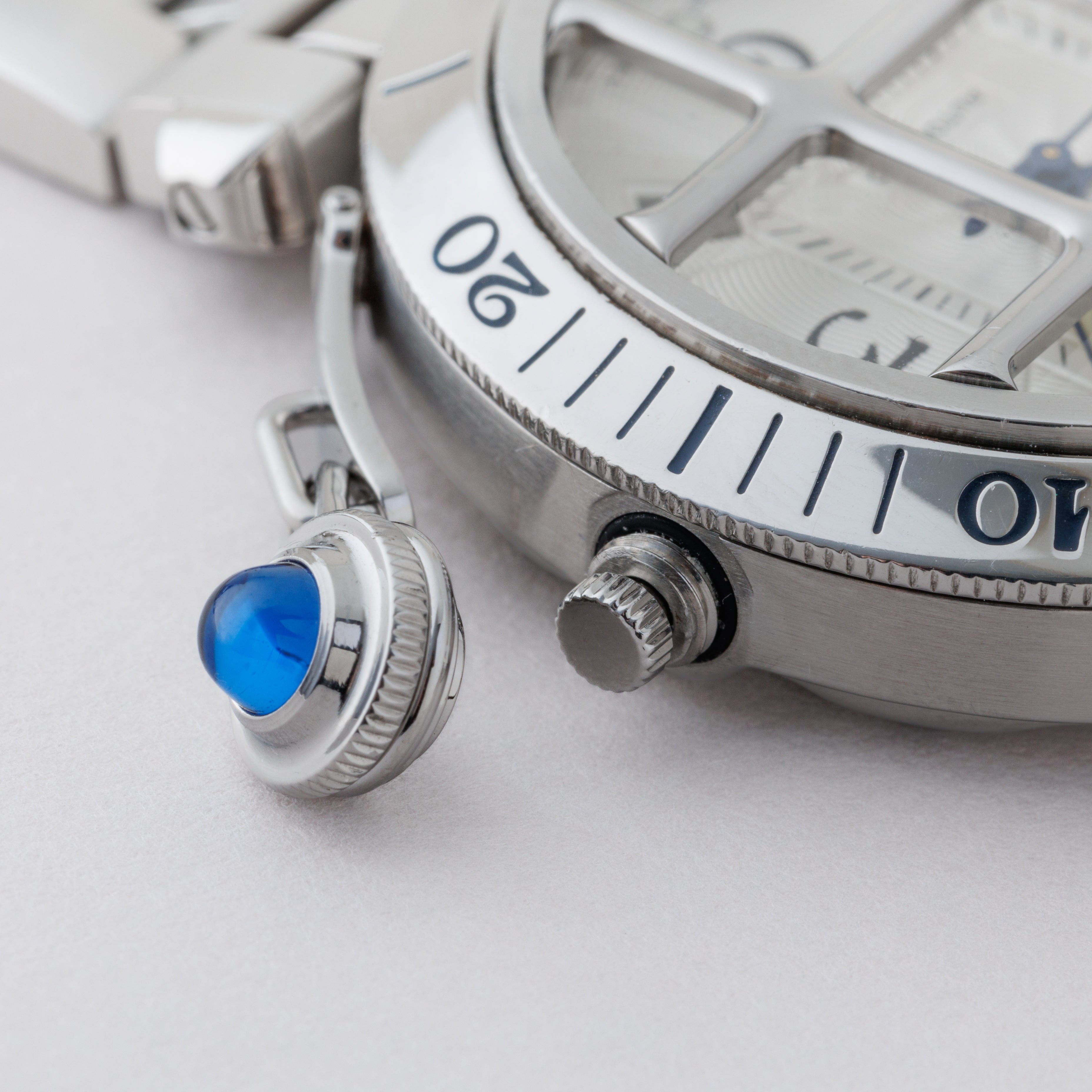 カルティエ パシャグリッド 1990年代製 Ref.W3104055 ホワイトダイヤル