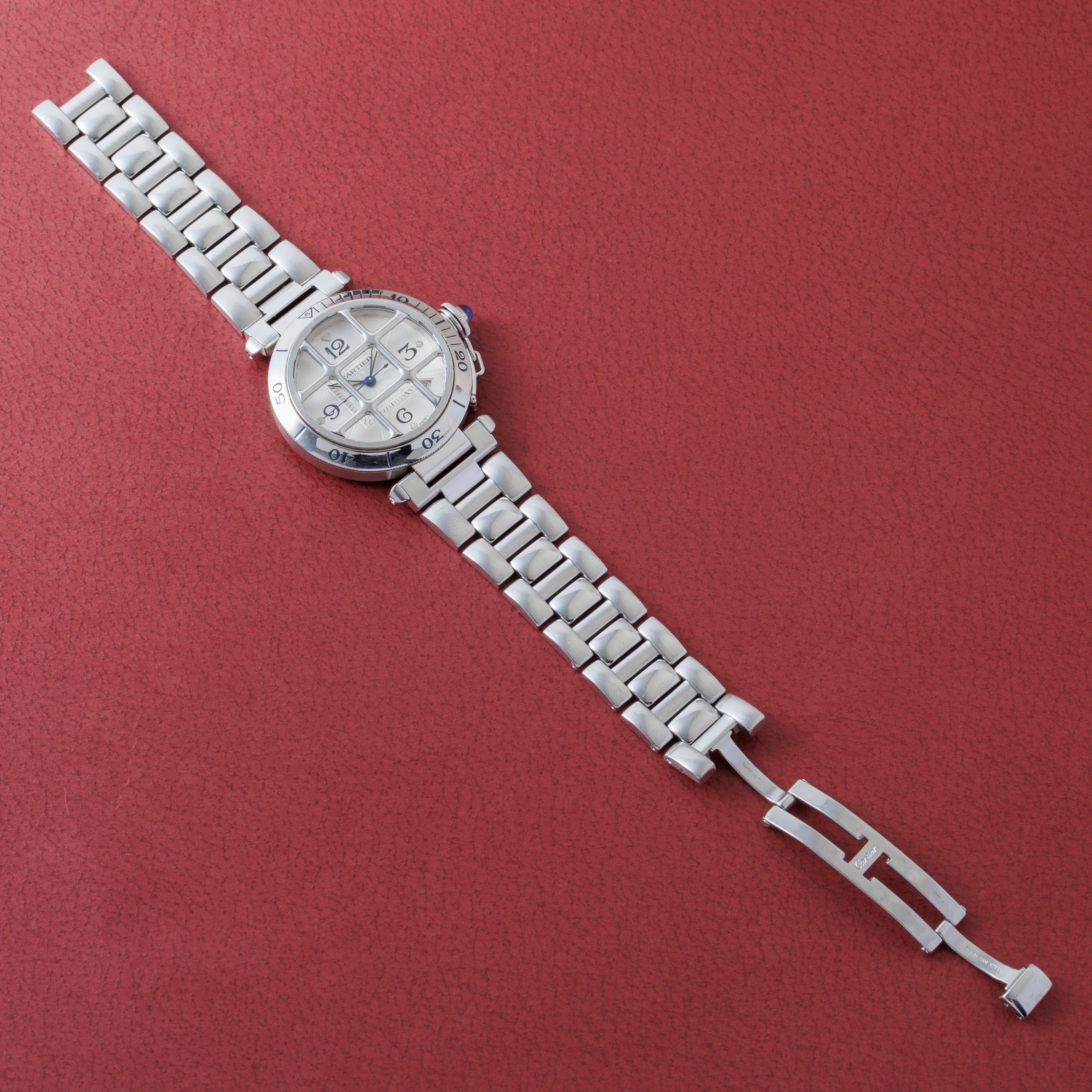 カルティエ パシャグリッド 1990年代製 Ref.W3104055 ホワイトダイヤル