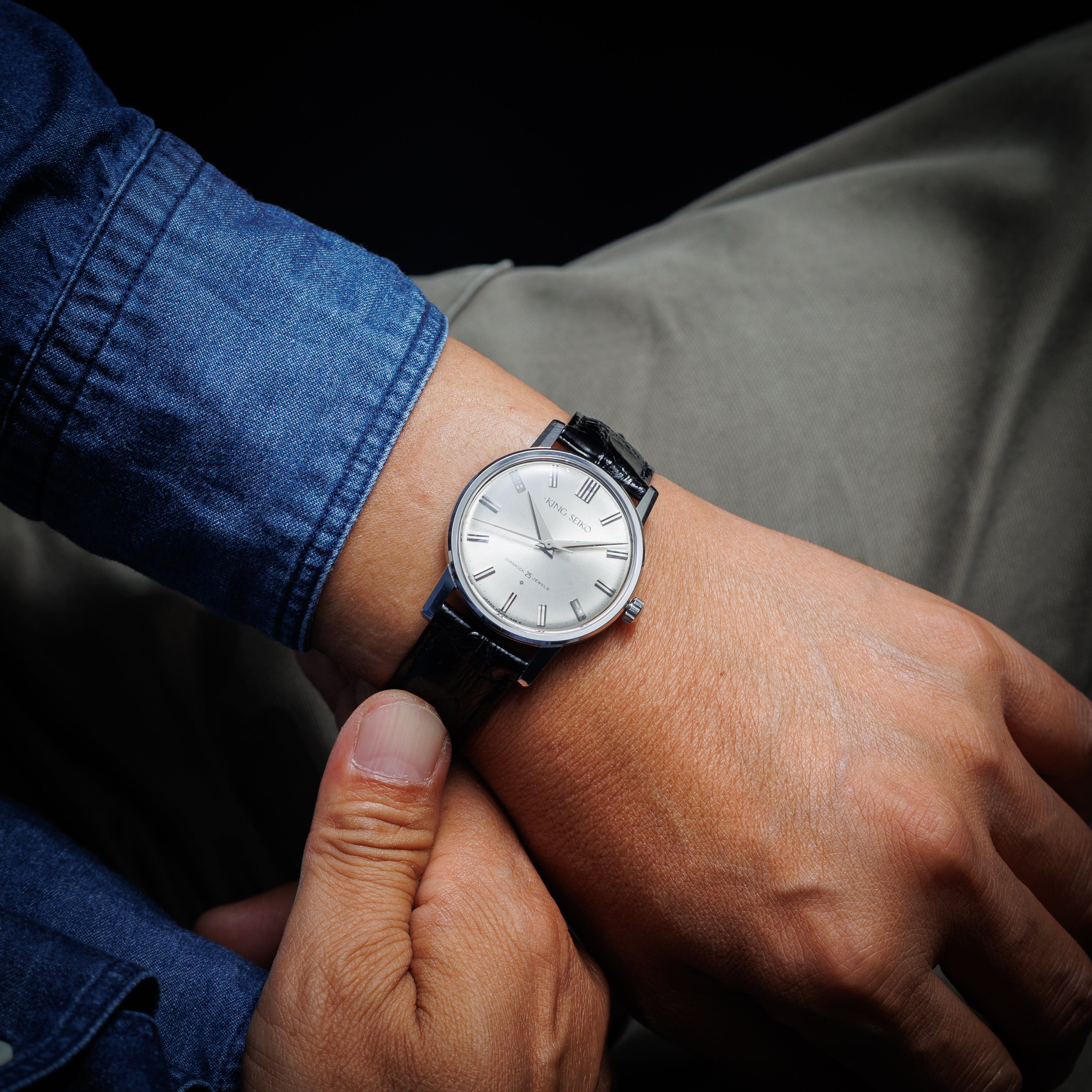 キングセイコーファーストモデル SDダイヤル 1962年製 ステンレスケース Ref.J14102E KS