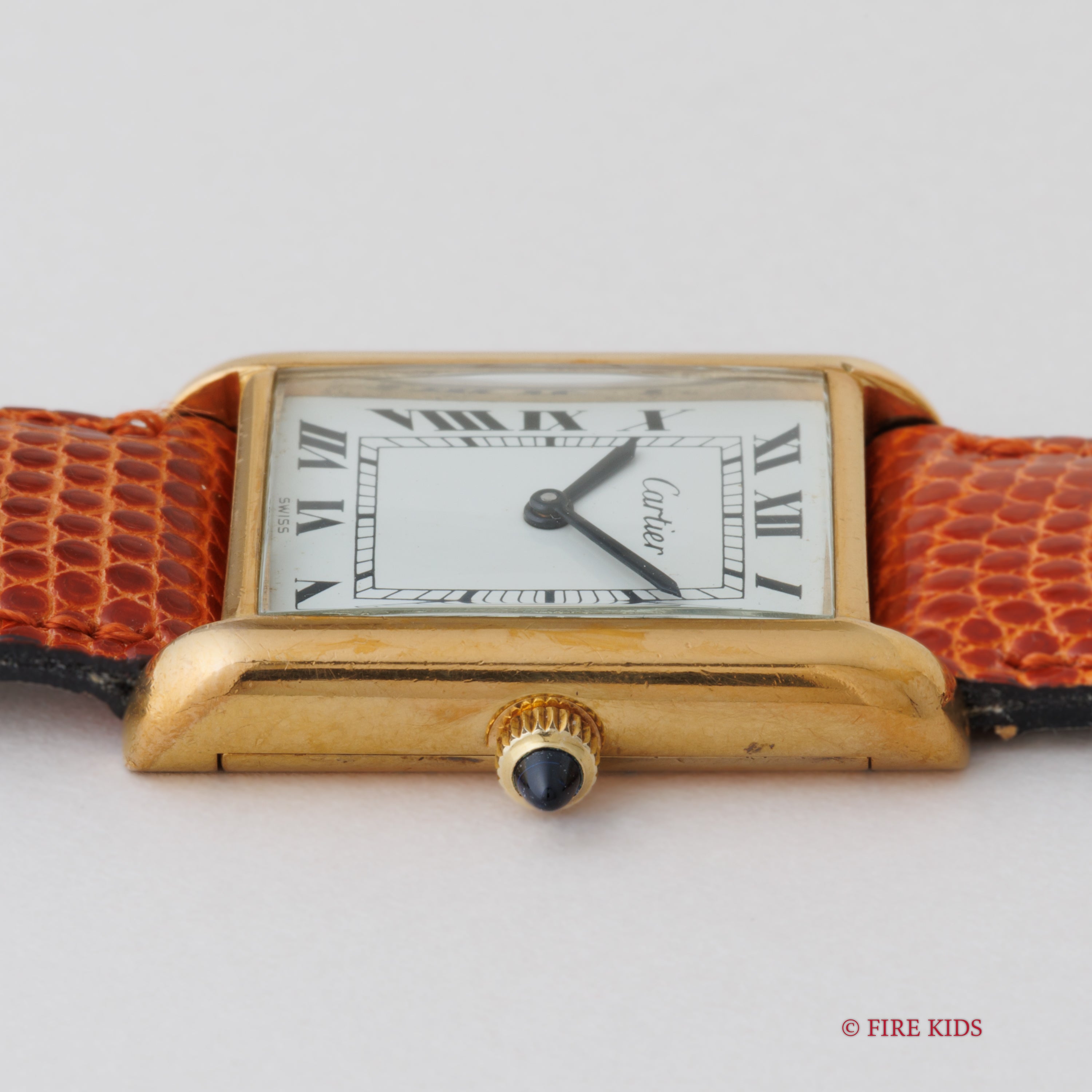 カルティエ プレマストタンク LMサイズ 手巻 1970年代製 ホワイトローマンダイヤル