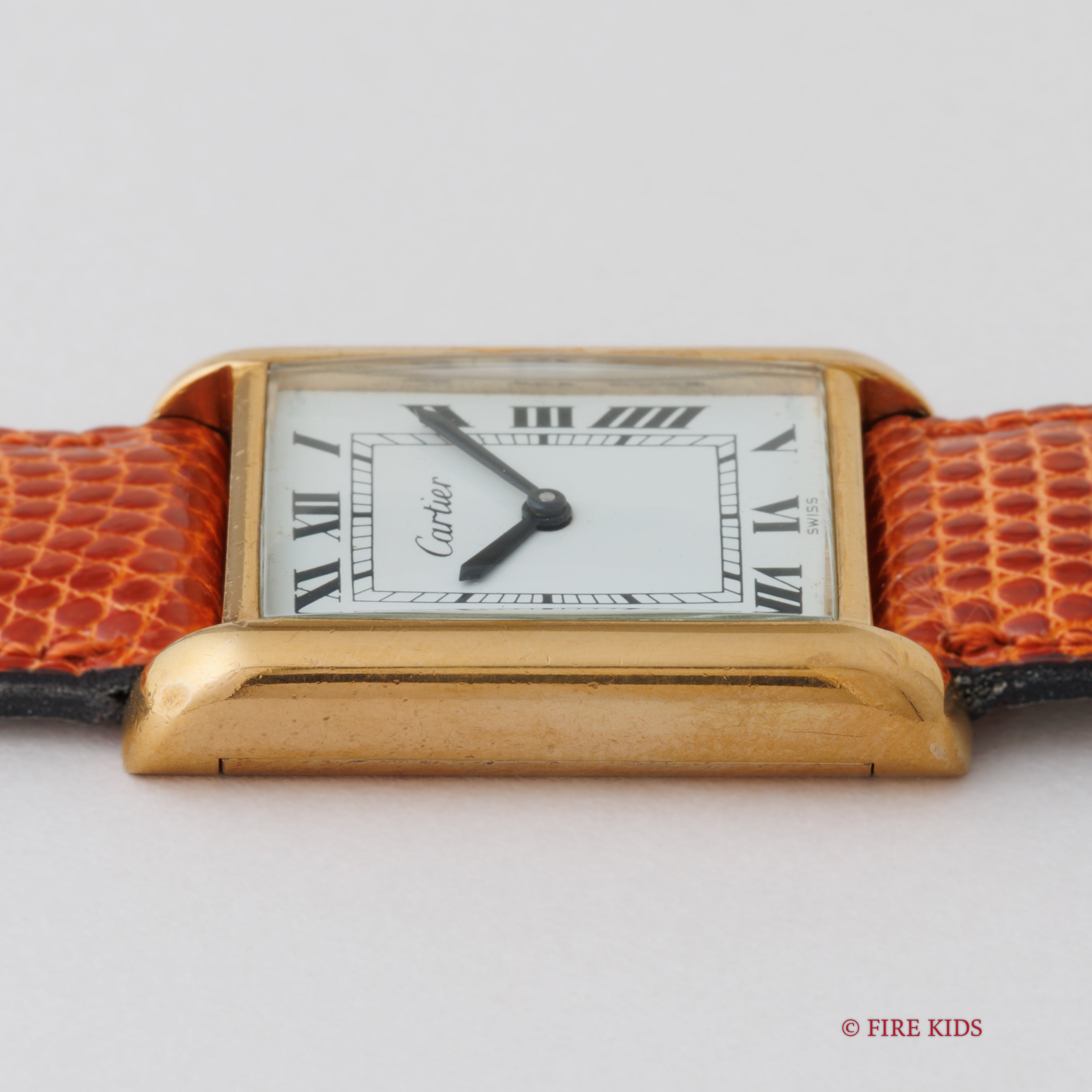 カルティエ プレマストタンク LMサイズ 手巻 1970年代製 ホワイトローマンダイヤル