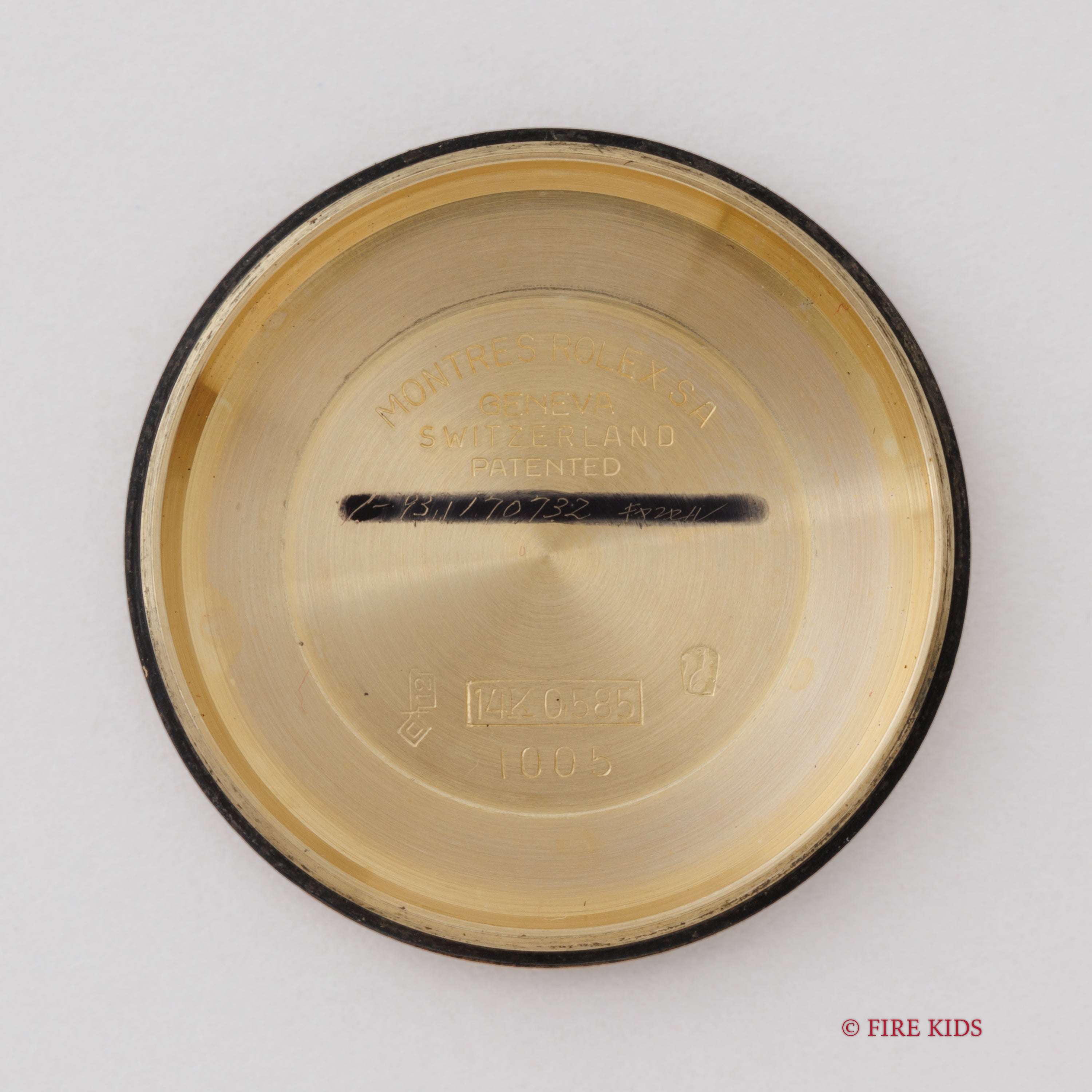 ロレックス 14金無垢オイスターパーペチュアル 1963年製 シルバーダイヤル Ref.1005