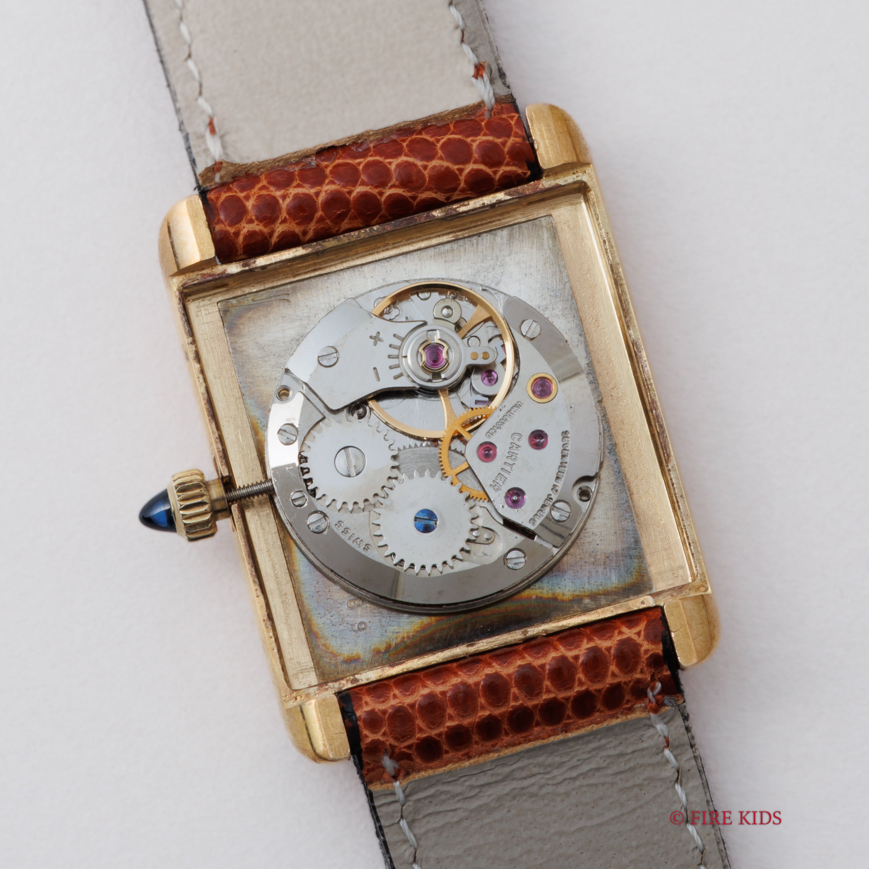 カルティエ プレマストタンク LMサイズ 手巻 1970年代製 ホワイトローマンダイヤル