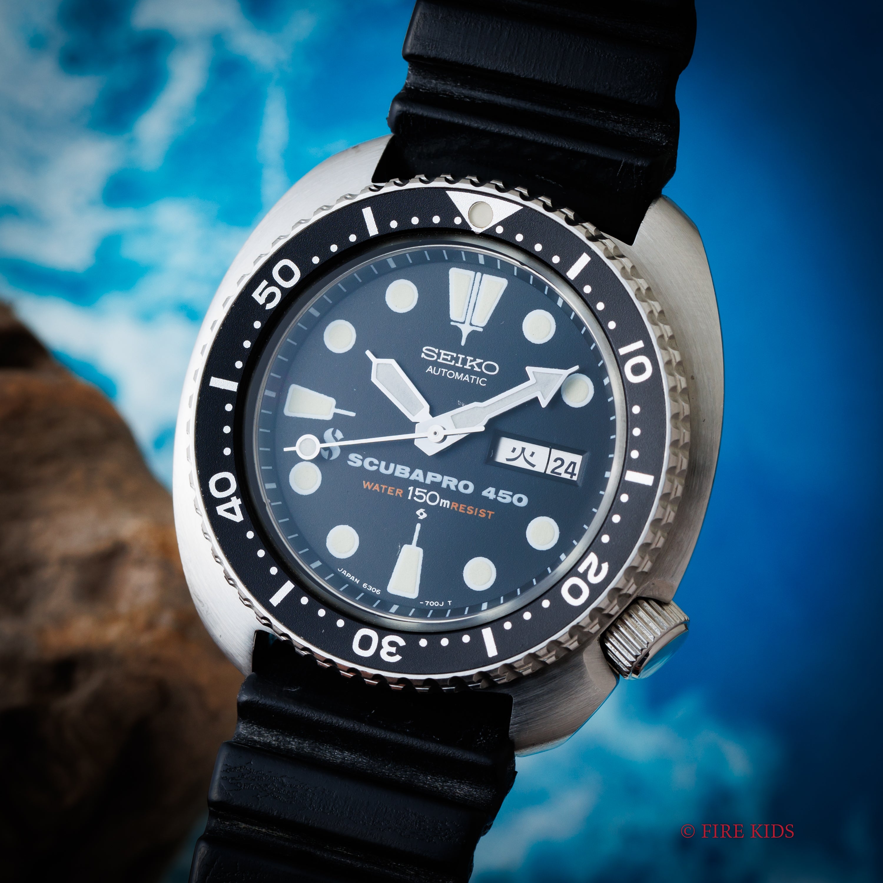 セイコー サードダイバー 1978年製 150mダイバー 3rdモデル スキューバプロWネーム Ref.6306-7001 国内仕様