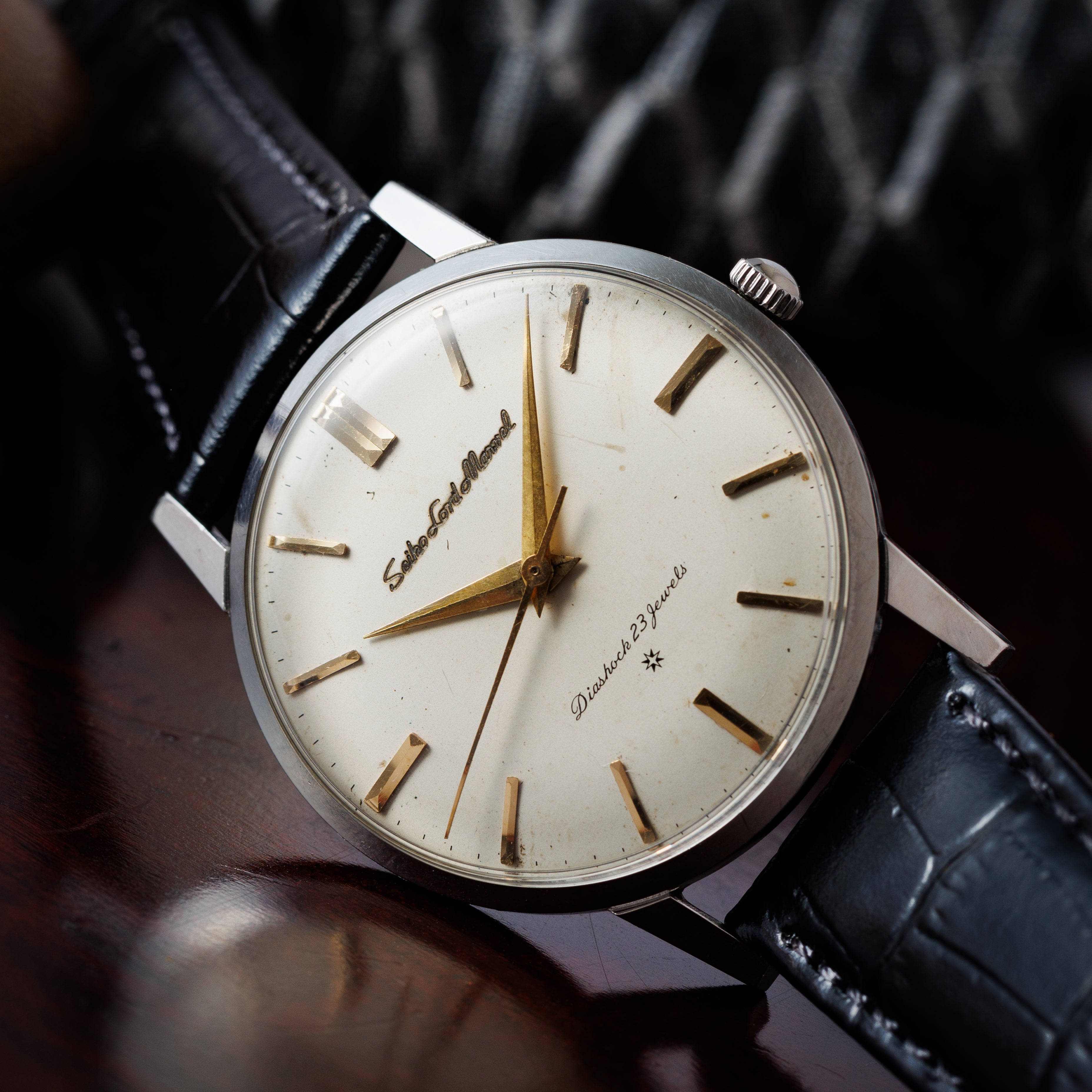 セイコー ロードマーベル 1960年製 Ref.J14038 手巻き 彫文字ロゴ SDダイヤル