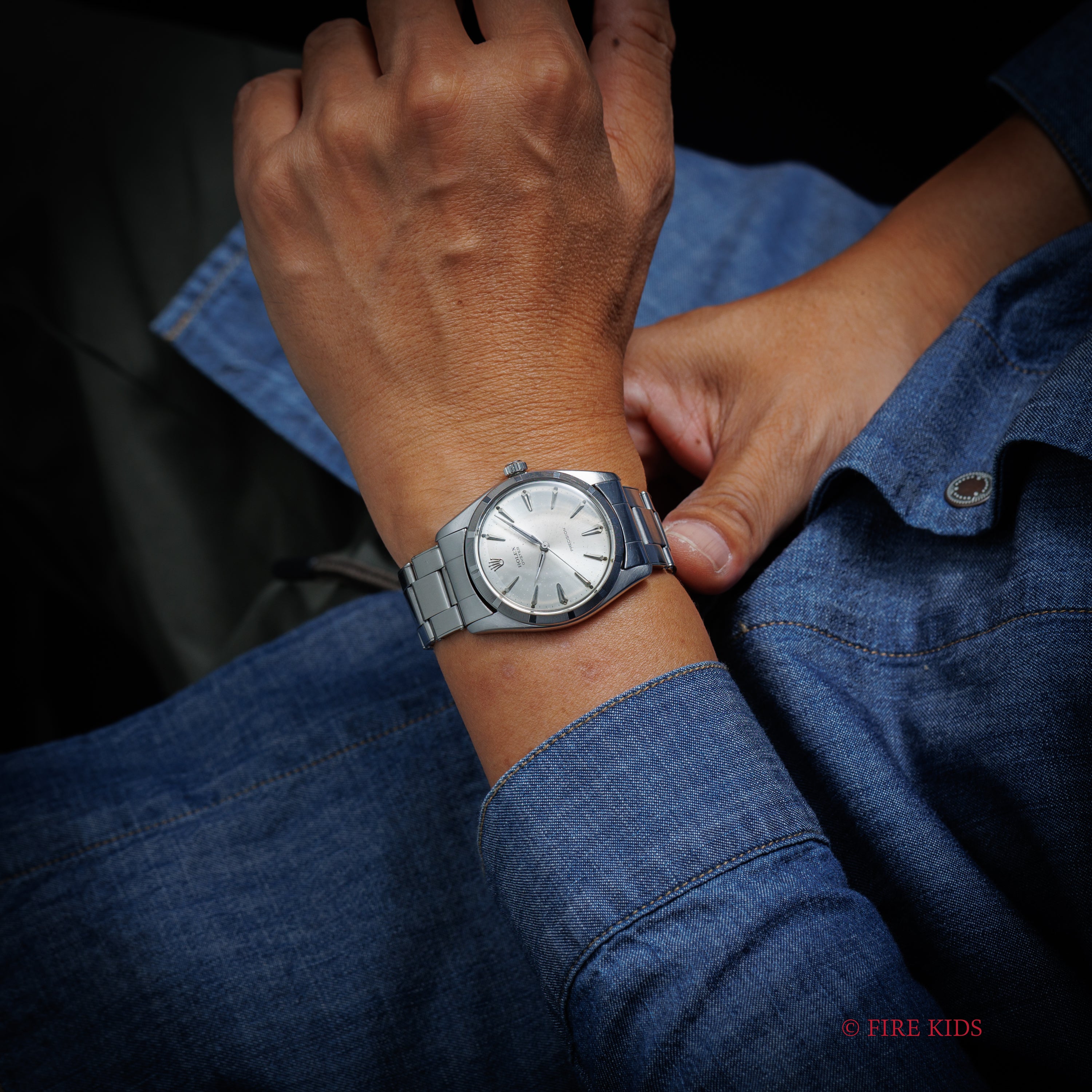 ロレックス 36mmビッグオイスター 1964年製 Ref.6425 手巻 20㎜リベットブレス