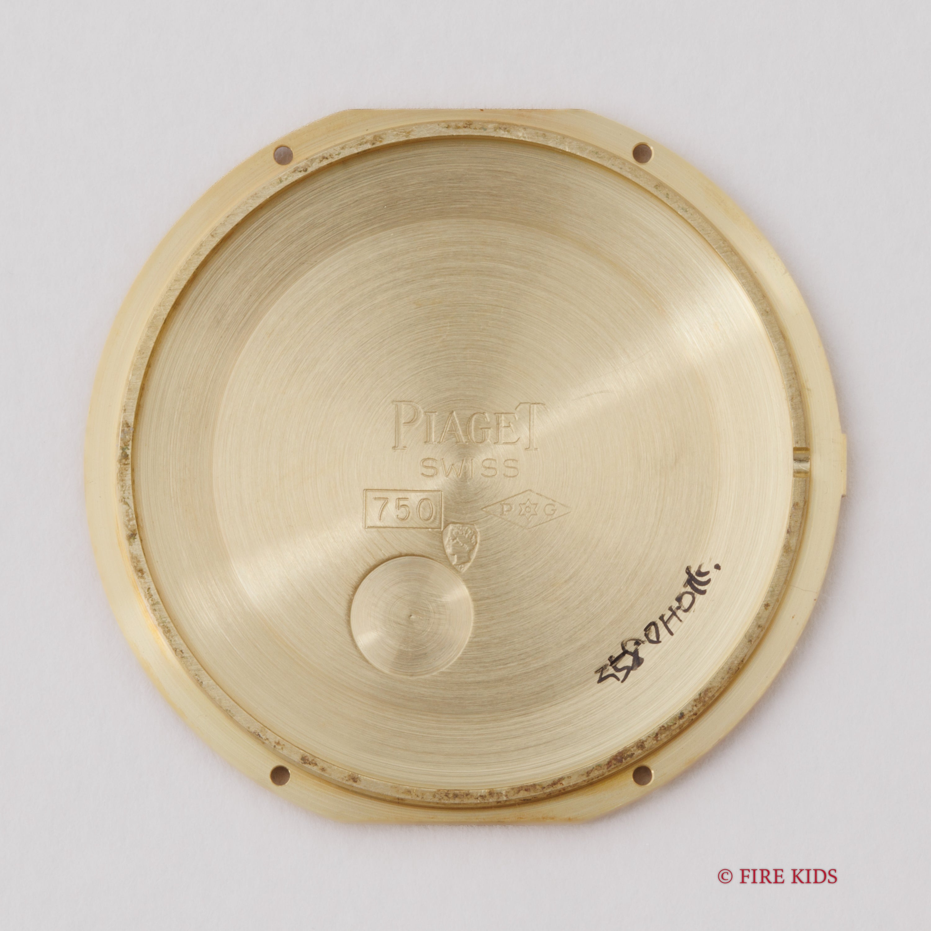 ピアジェ 1970年代製 18金イエローゴールド ホワイトローマン 純正金無垢尾錠付き 手巻き