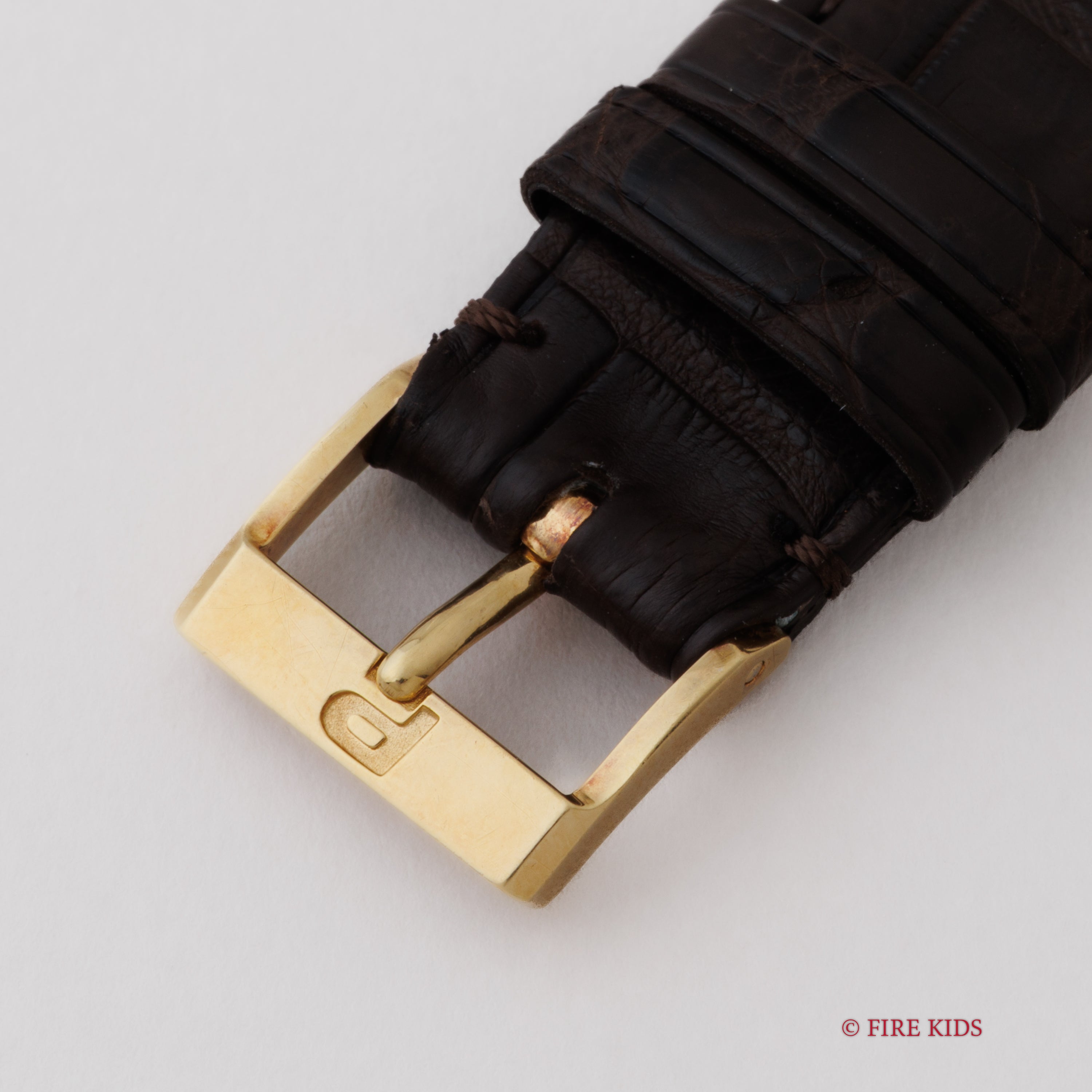 ピアジェ 1970年代製 18金イエローゴールド ホワイトローマン 純正金無垢尾錠付き 手巻き