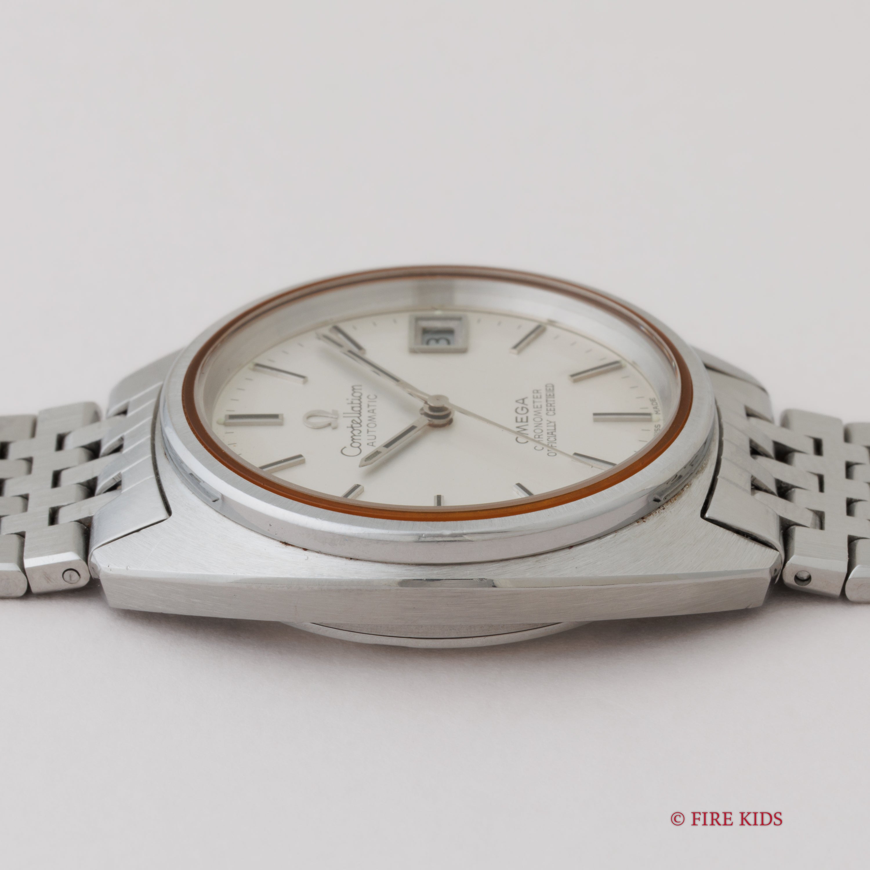 オメガ コンステレーション ジェンタ 後期型 1971年製 自動巻 純正ステンレスブレス付