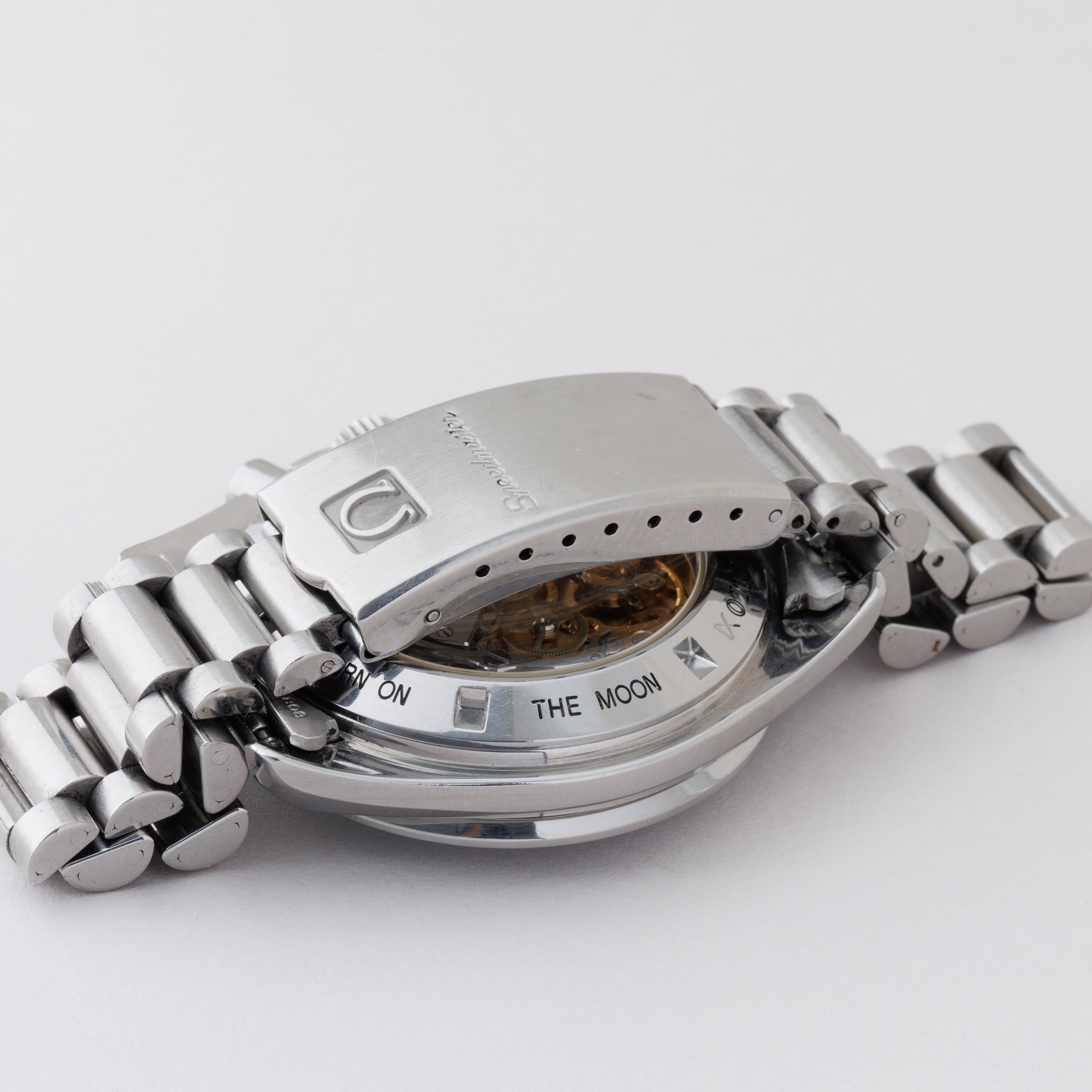 オメガ スピードマスタープロフェッショナル 1990年代製 Ref.ST345.0808 5th 下がりr 箱、ギャラ付き 裏スケルトン