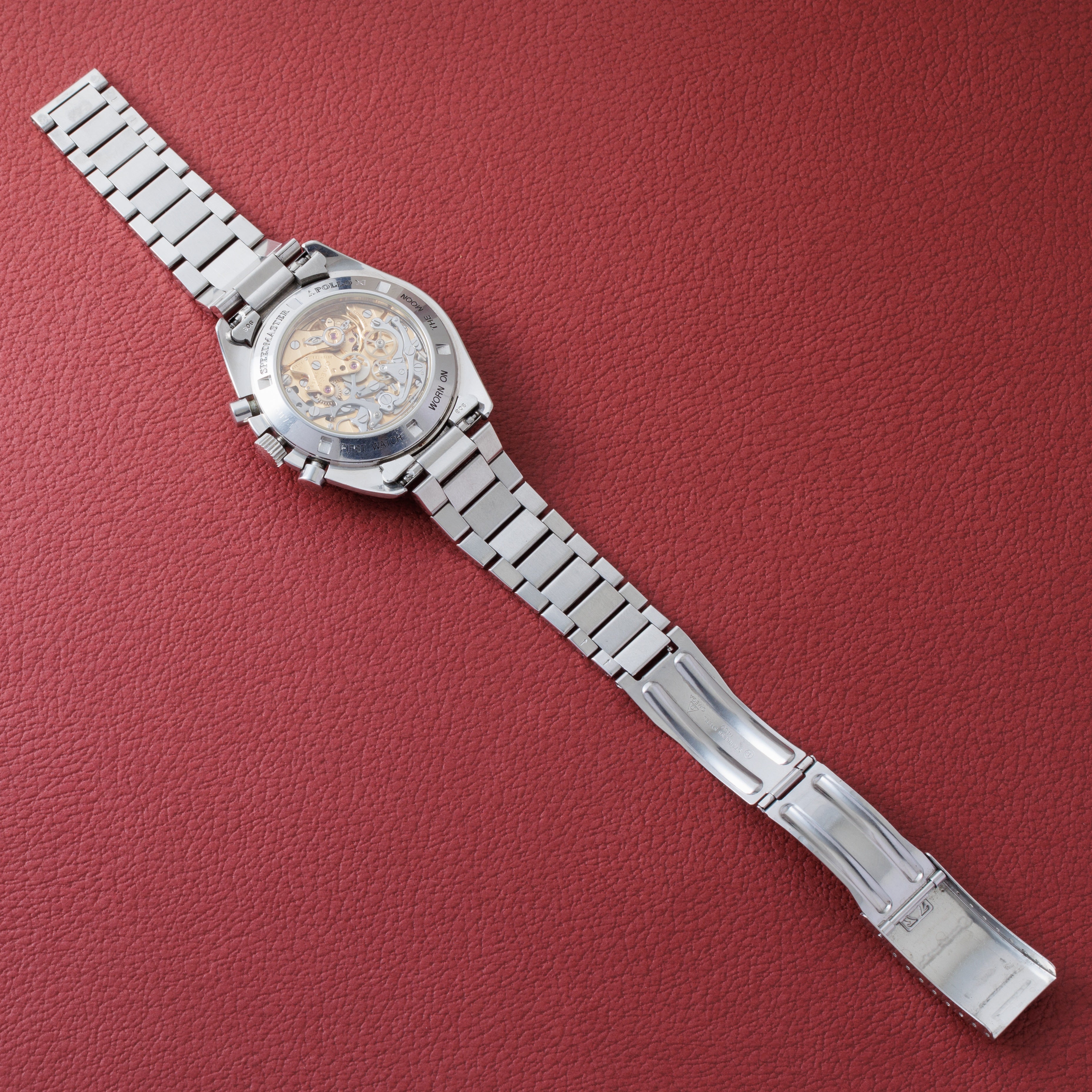 オメガ スピードマスタープロフェッショナル 1990年代製 Ref.ST345.0808 5th 下がりr 箱、ギャラ付き 裏スケルトン