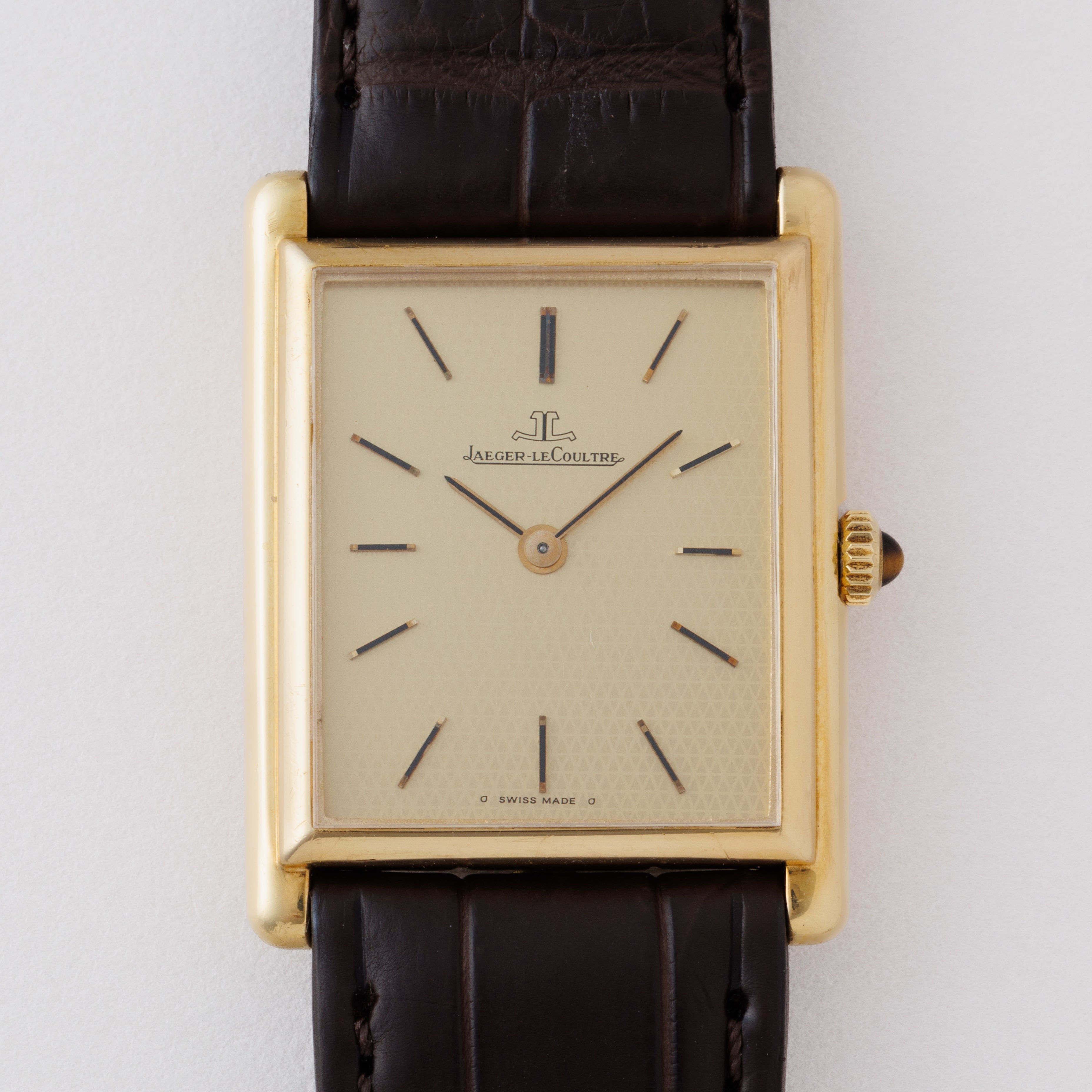 ジャガー・ルクルト レクタンギュラー 1970年代製 18金無垢 Ref.6129.21 タンクウォッチ