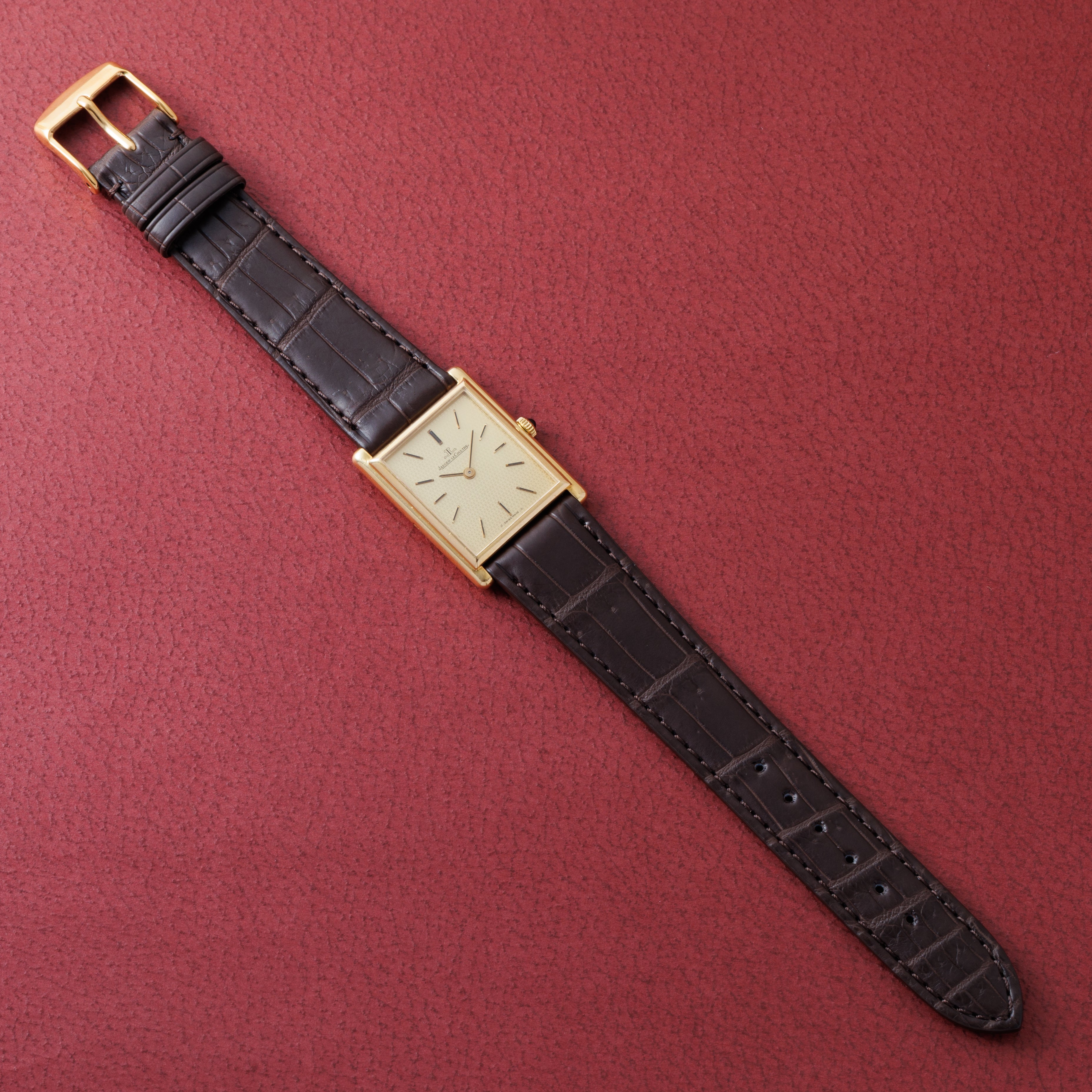 ジャガー・ルクルト レクタンギュラー 1970年代製 18金無垢 Ref.6129.21 タンクウォッチ