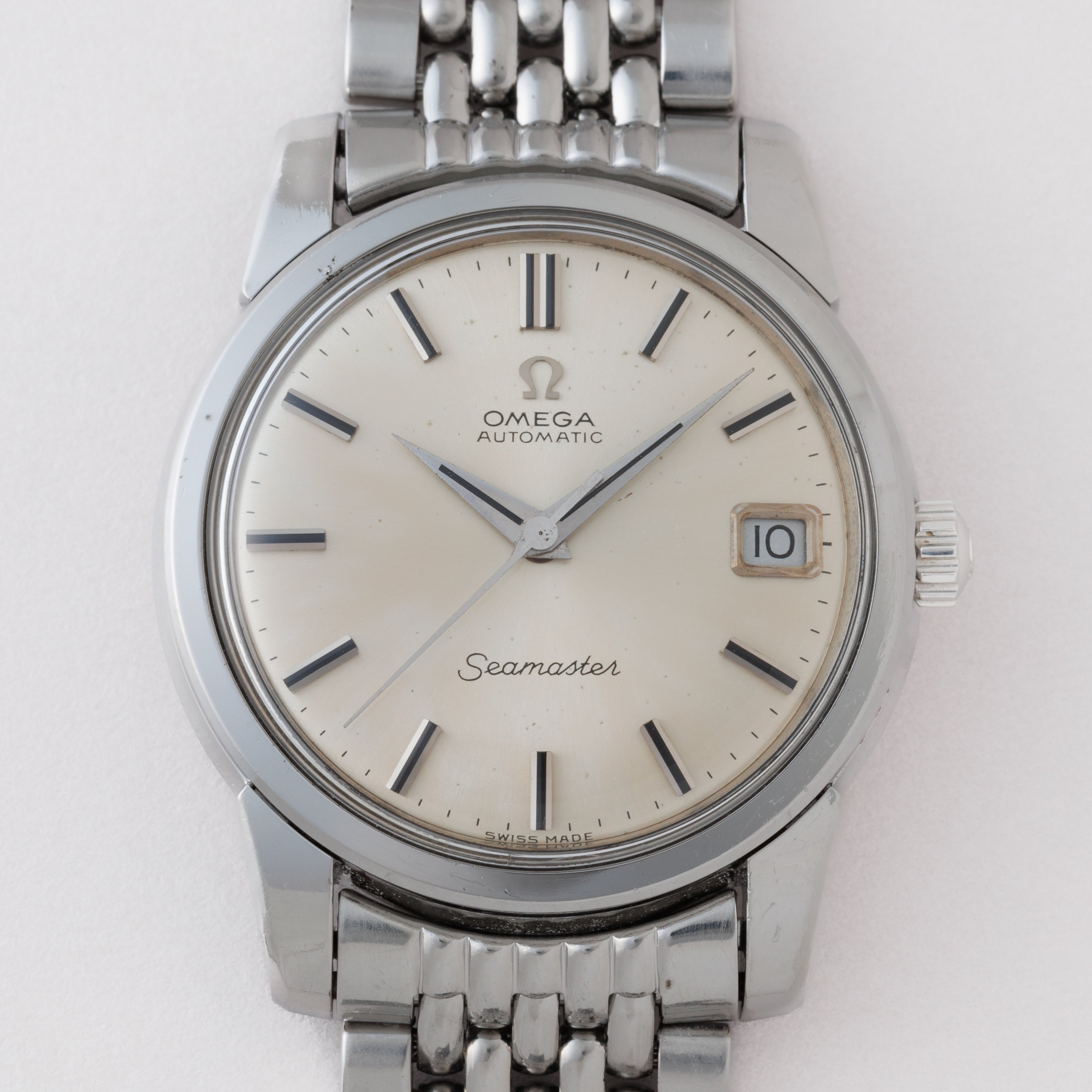 オメガ シーマスター オートマチック 1968年製 Ref.166.009 シルバーダイヤル ブレス付き