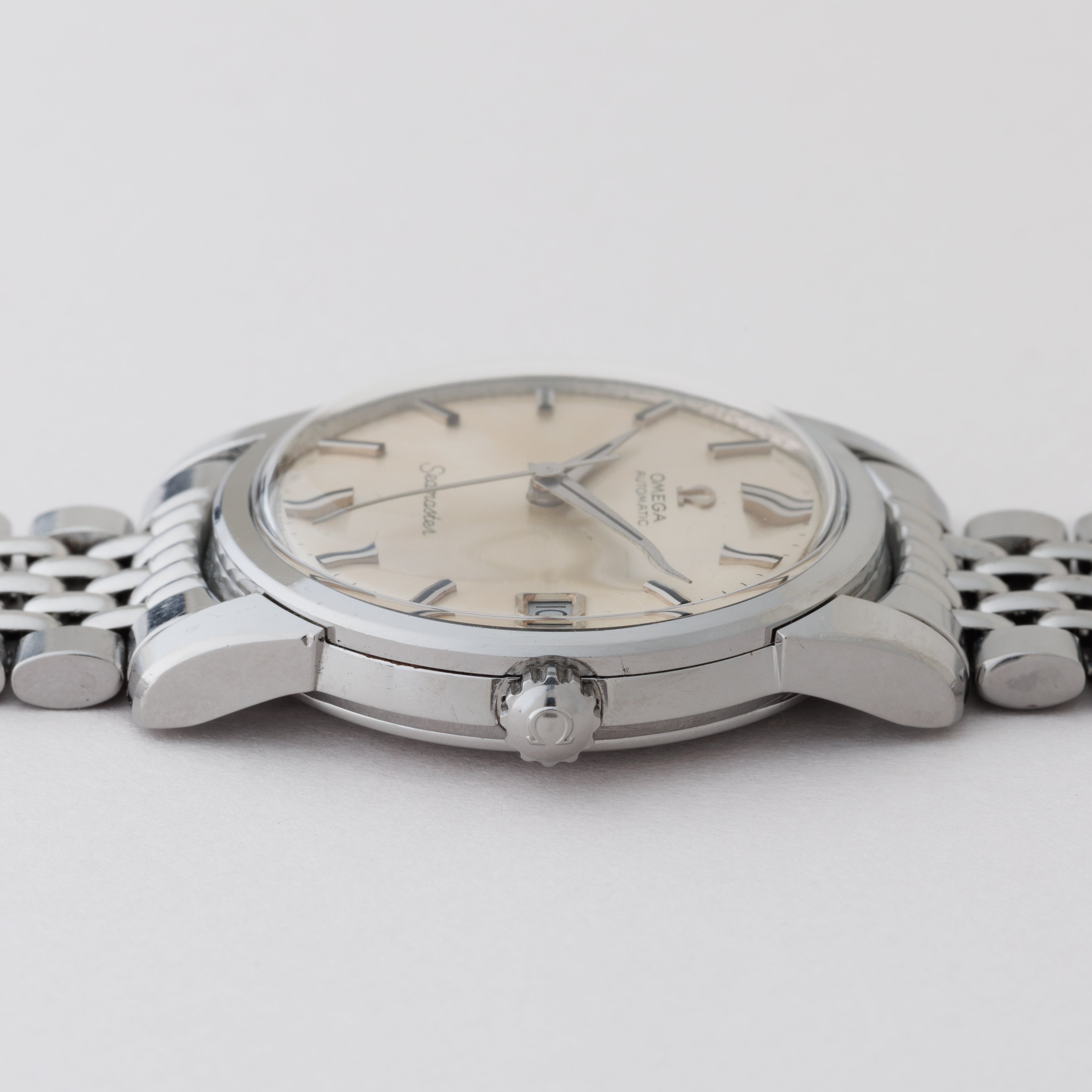 オメガ シーマスター オートマチック 1968年製 Ref.166.009 シルバーダイヤル ブレス付き