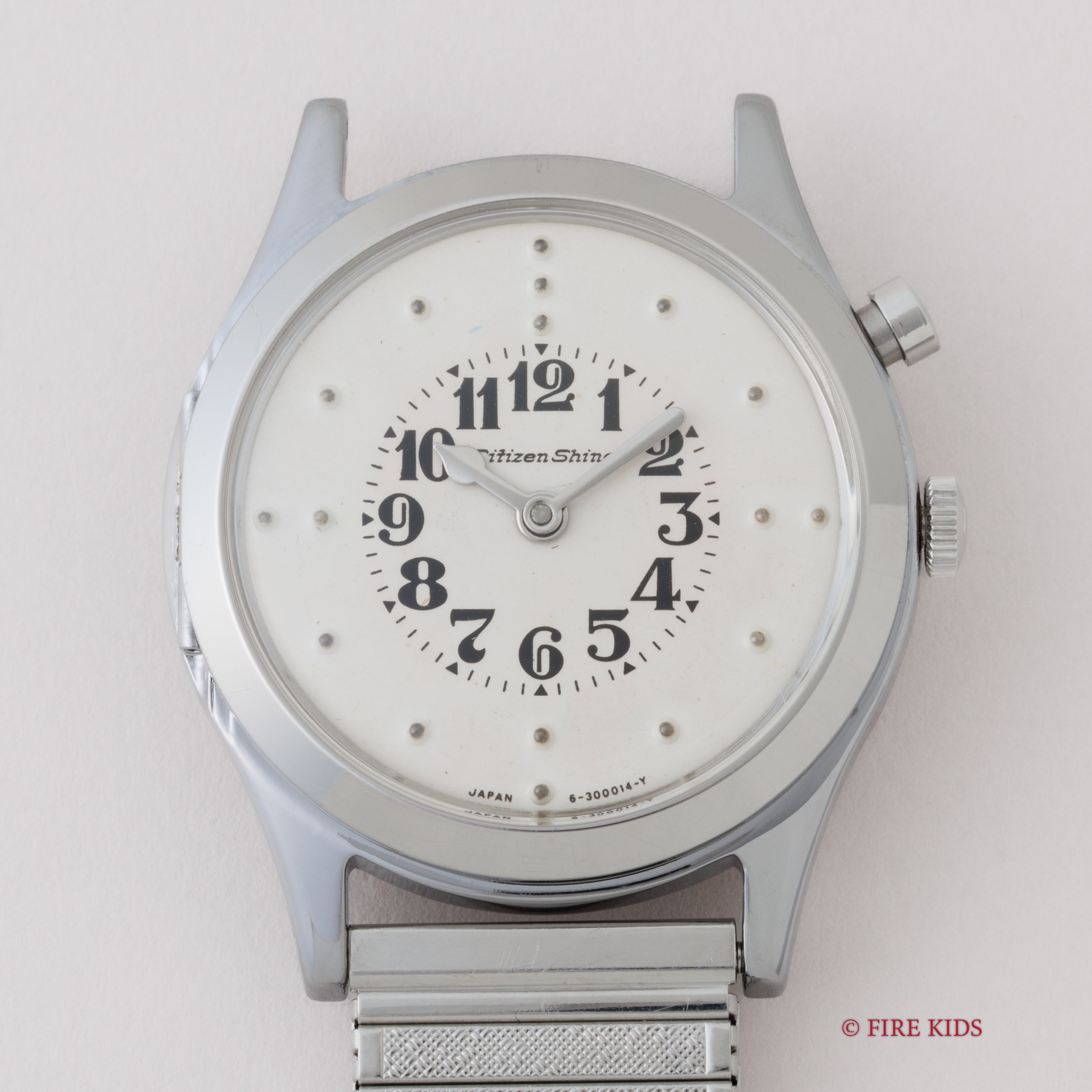 シチズン 国産初の盲人用腕時計 シャイン 1965年製 オリジナルブレス付き 手巻き