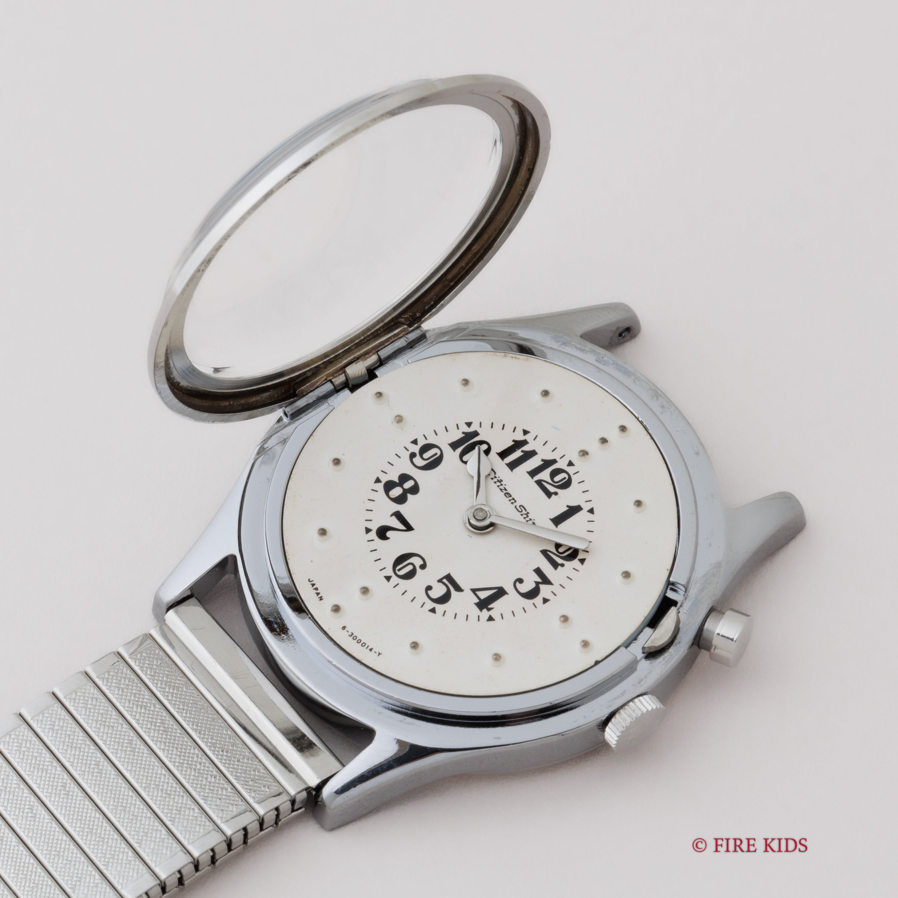 シチズン 国産初の盲人用腕時計 シャイン 1965年製 オリジナルブレス付き 手巻き