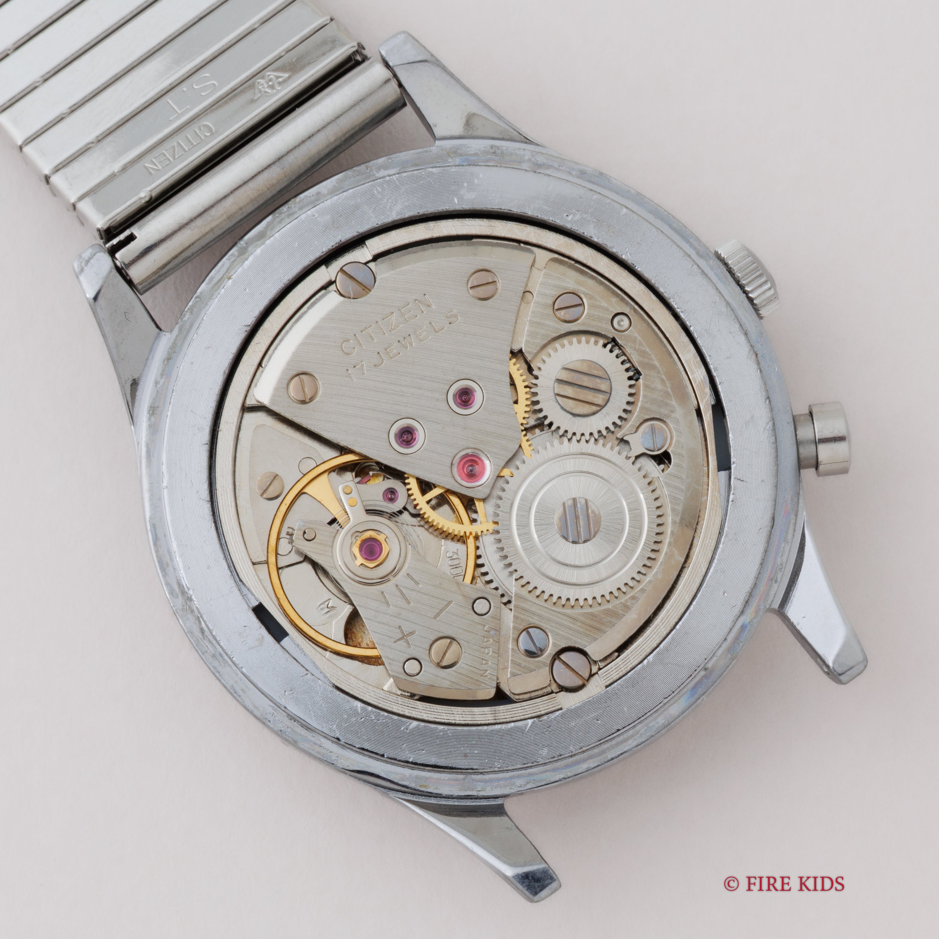 シチズン 国産初の盲人用腕時計 シャイン 1965年製 オリジナルブレス付き 手巻き