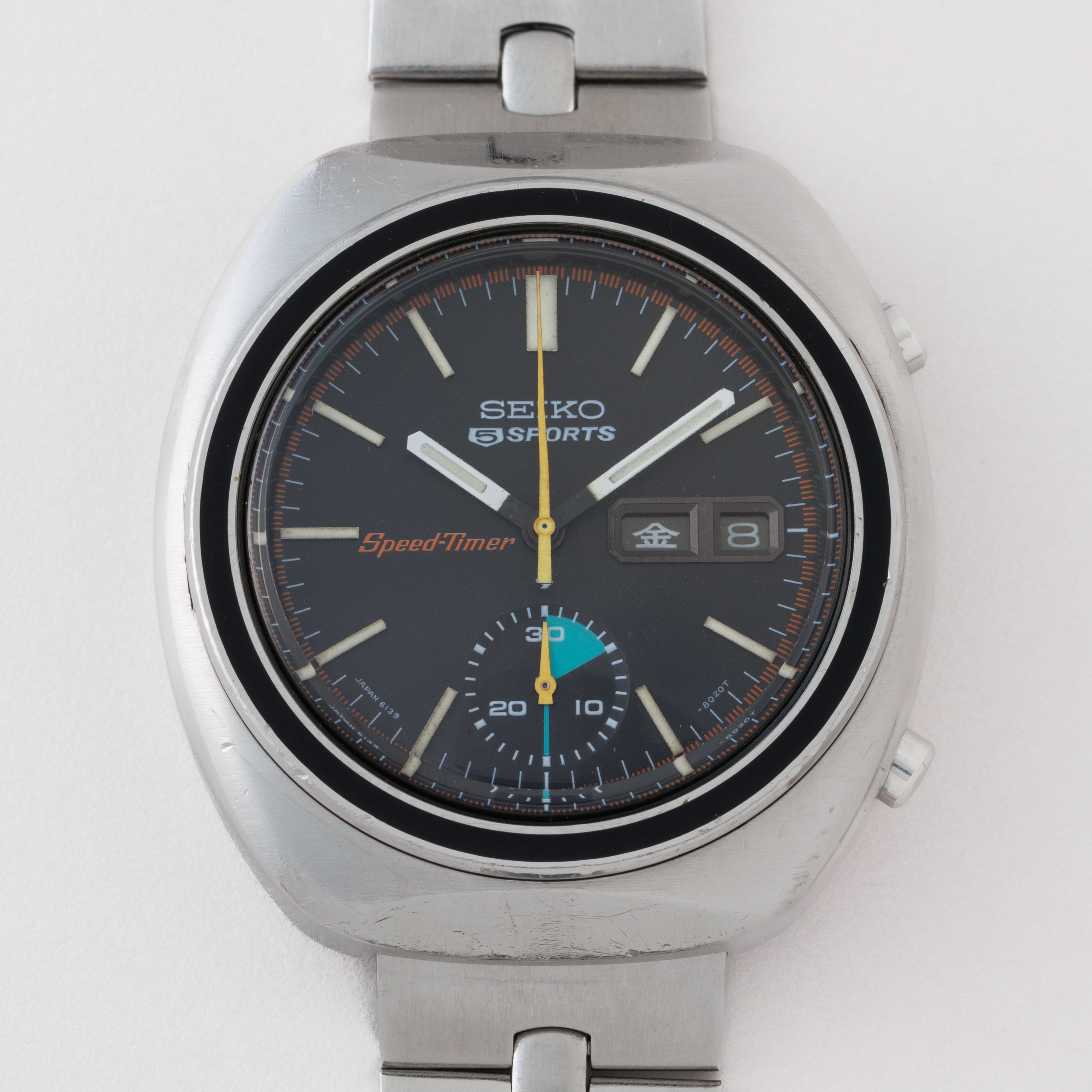 セイコー 5スポーツ スピードタイマー 1971年製 Ref.6139-8002 純正ブレス付き