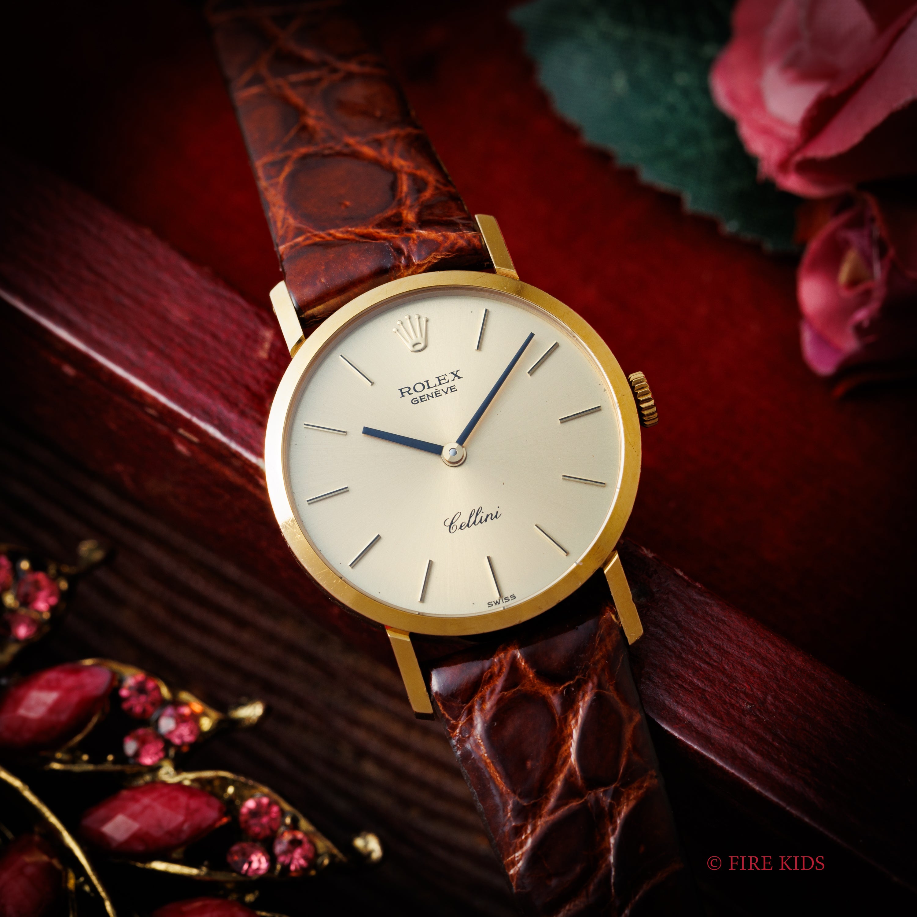 ロレックス チェリーニ レディース 1975年製 Ref.4109 18金無垢 純正尾錠付き