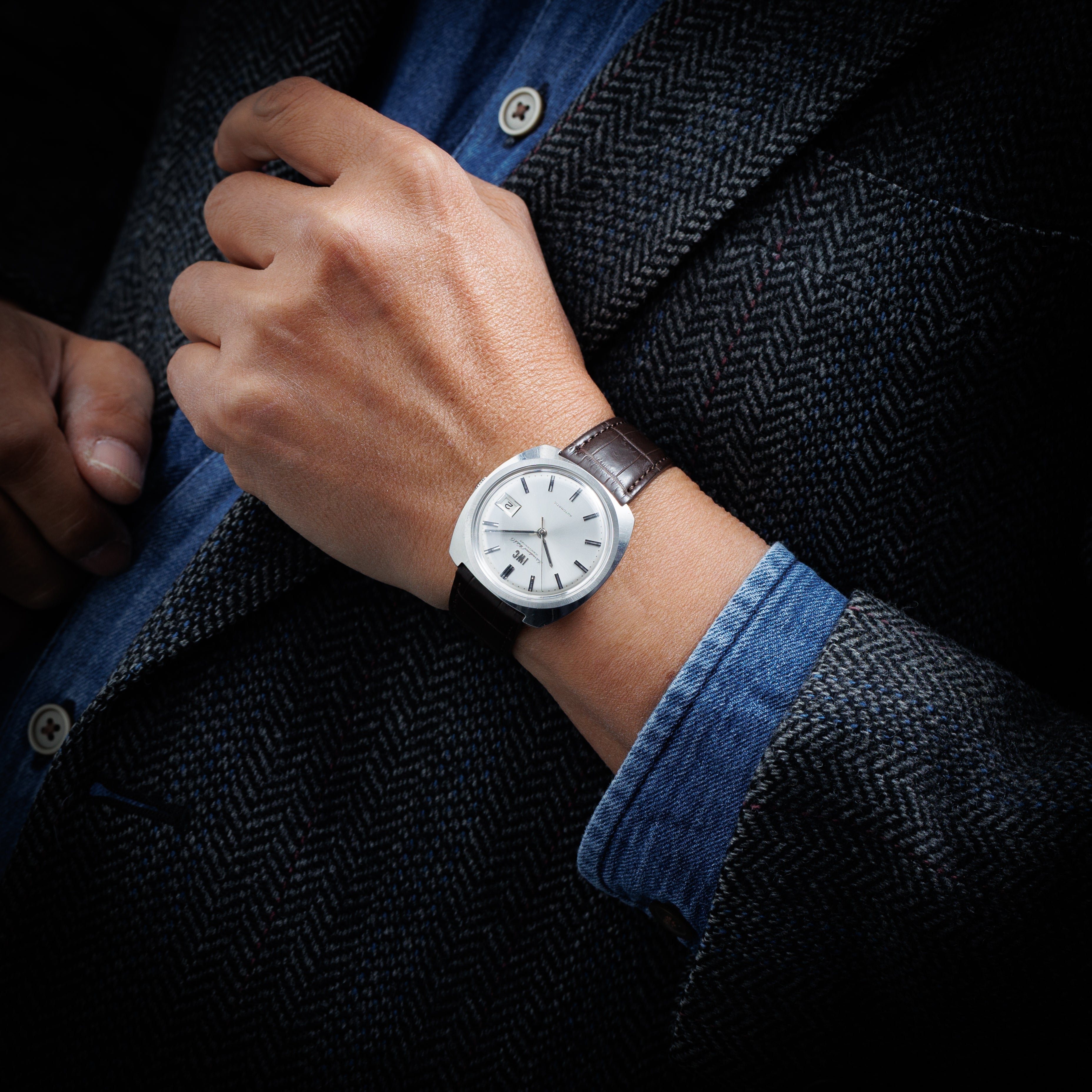 IWC 1967年製 Ref.814A クッションケース ペラトン式自動巻き Cal.8541