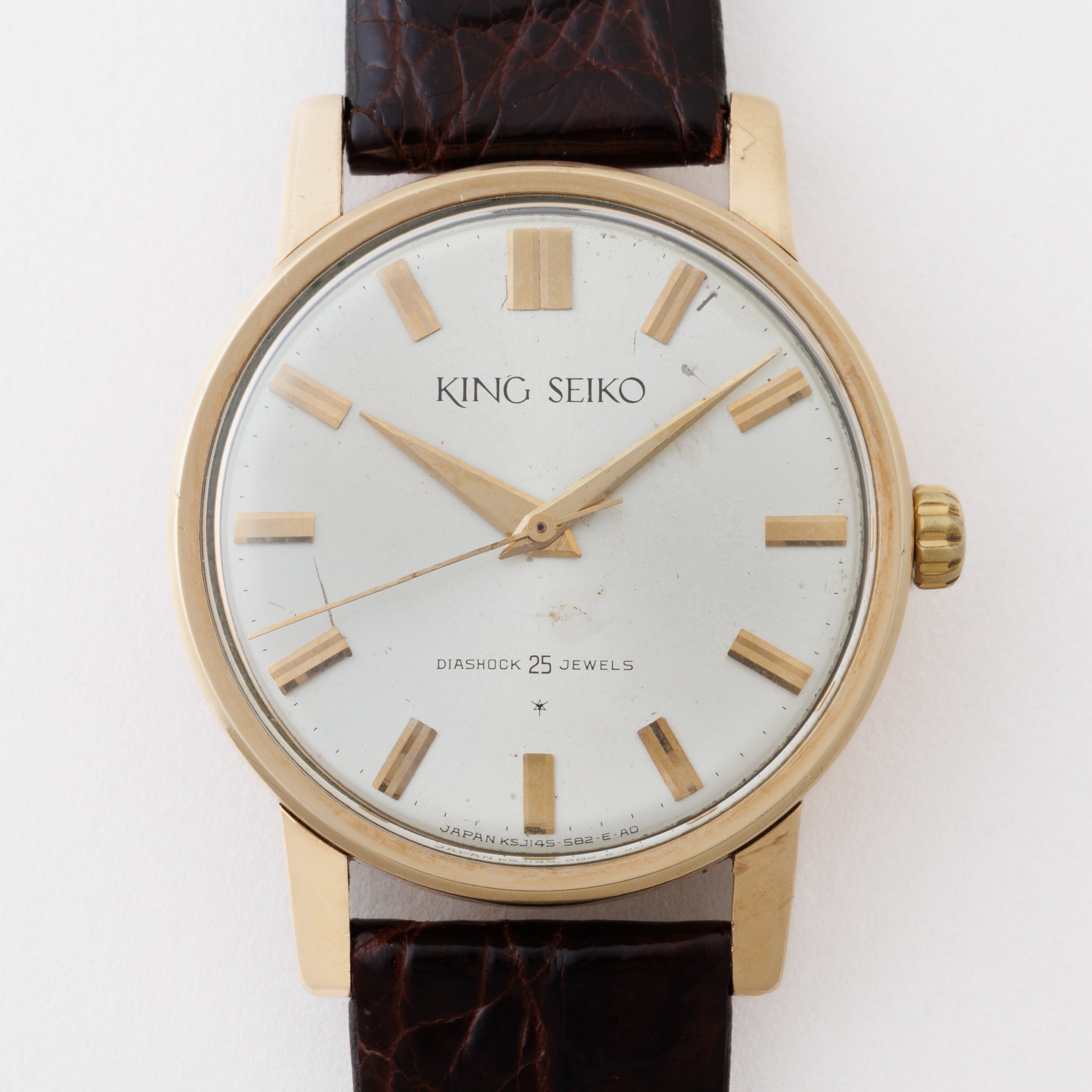 キングセイコー ファーストモデル 1963年製 Ref.J14102 KS 100ミクロン14金張り