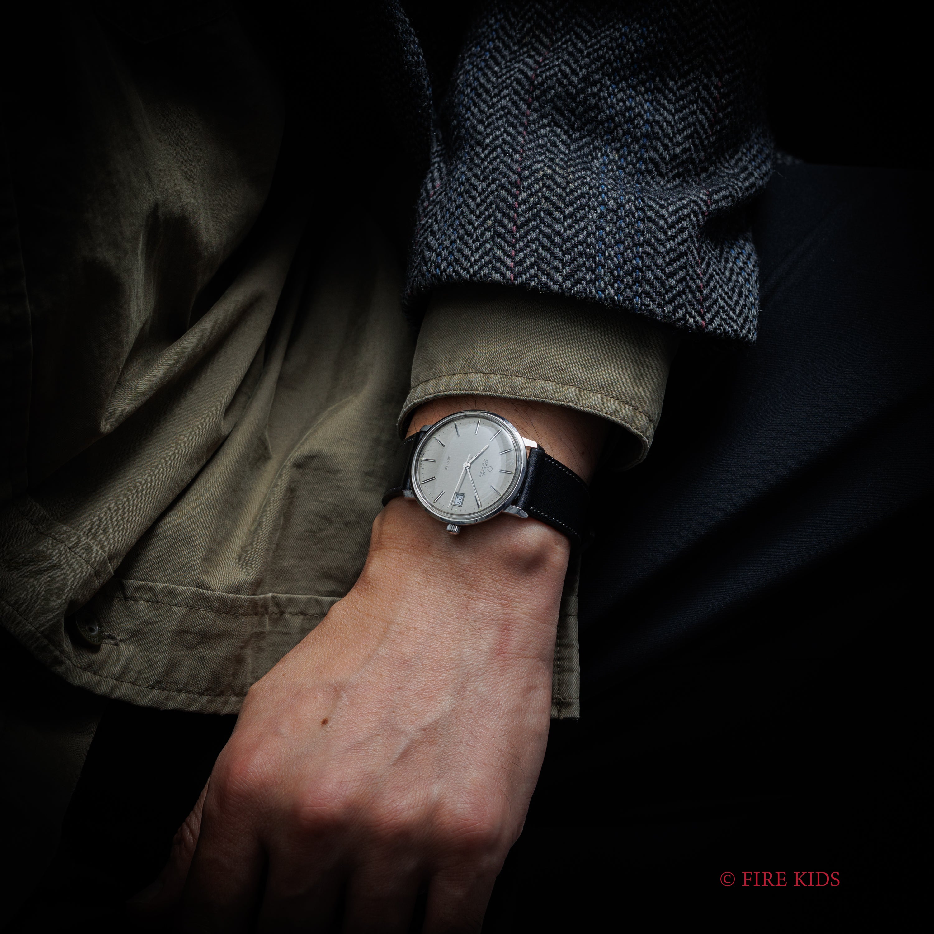 オメガ デ・ヴィル グレーダイヤル 1972年製 ハイビート自動巻 Cal.1012 Ref.166.0134