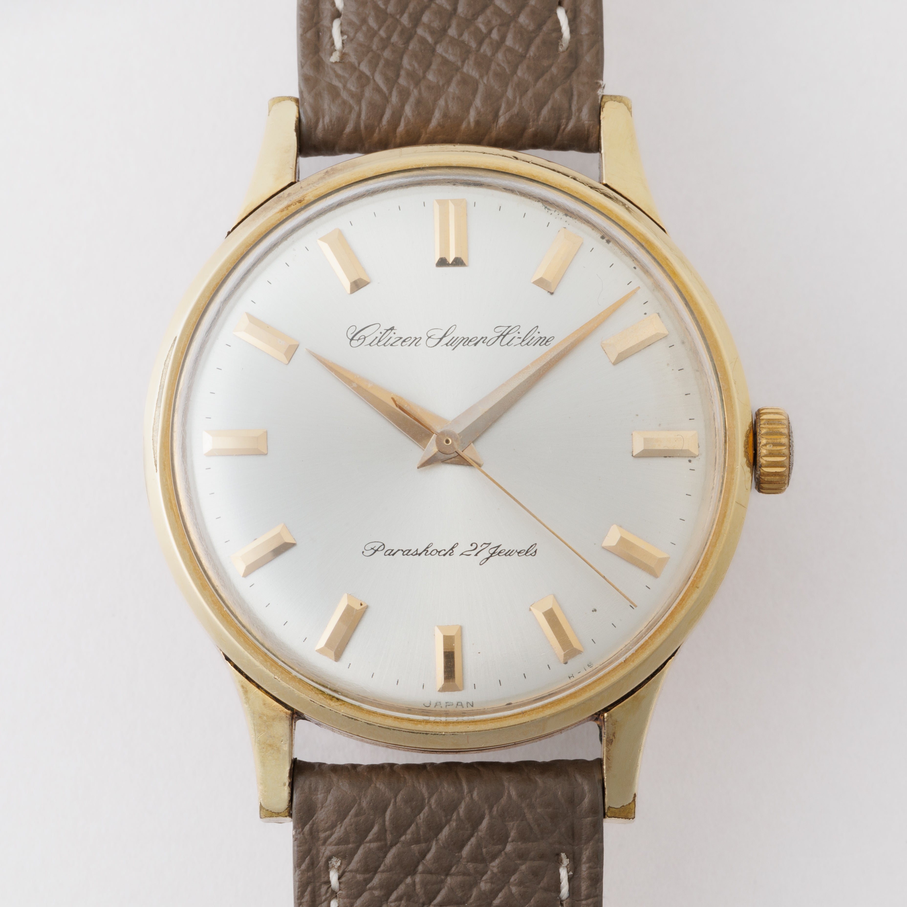 シチズン スーパーハイライン 1963年製 14KGF 特別調整品 手巻き 赤金ムーブメント