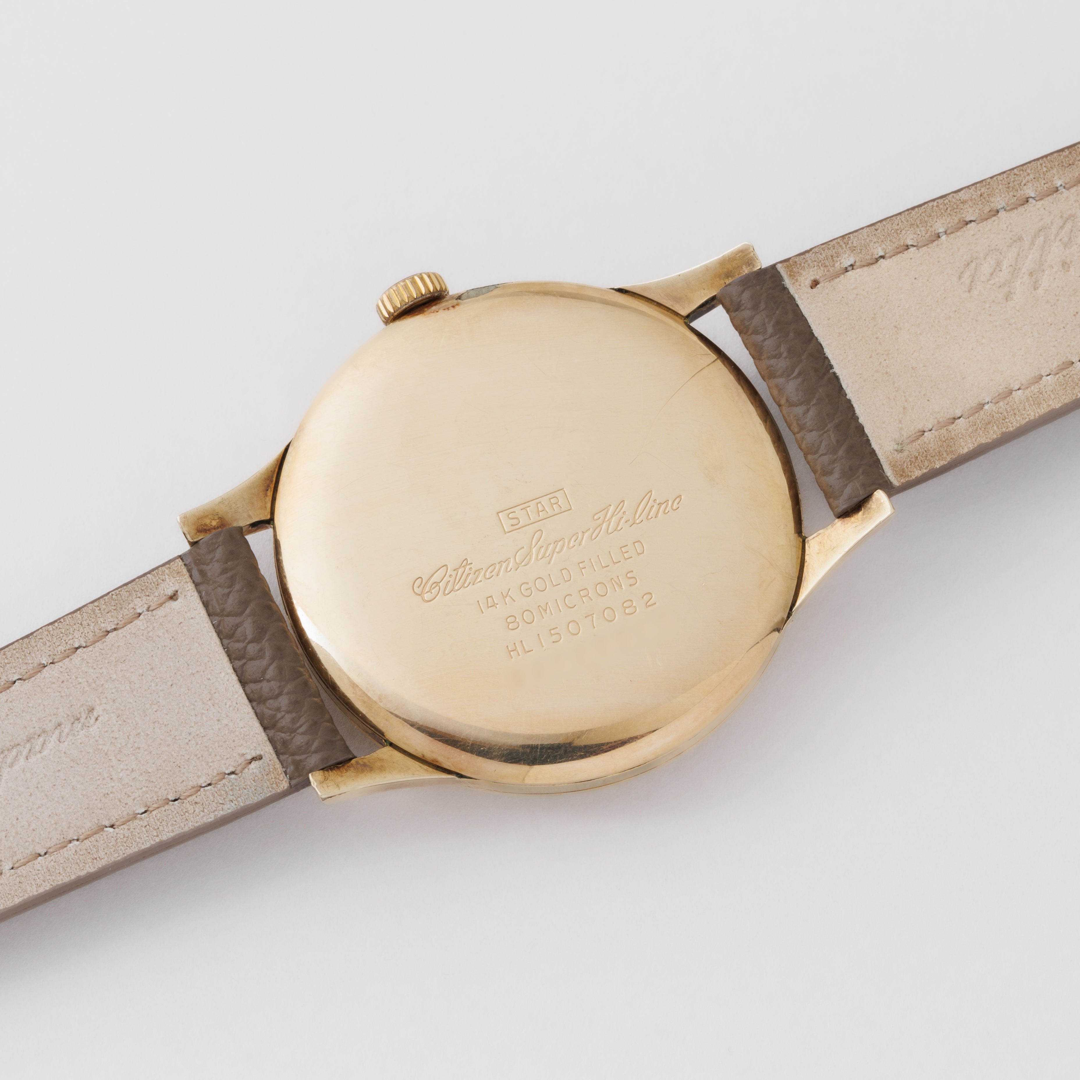 シチズン スーパーハイライン 1963年製 14KGF 特別調整品 手巻き 赤金ムーブメント