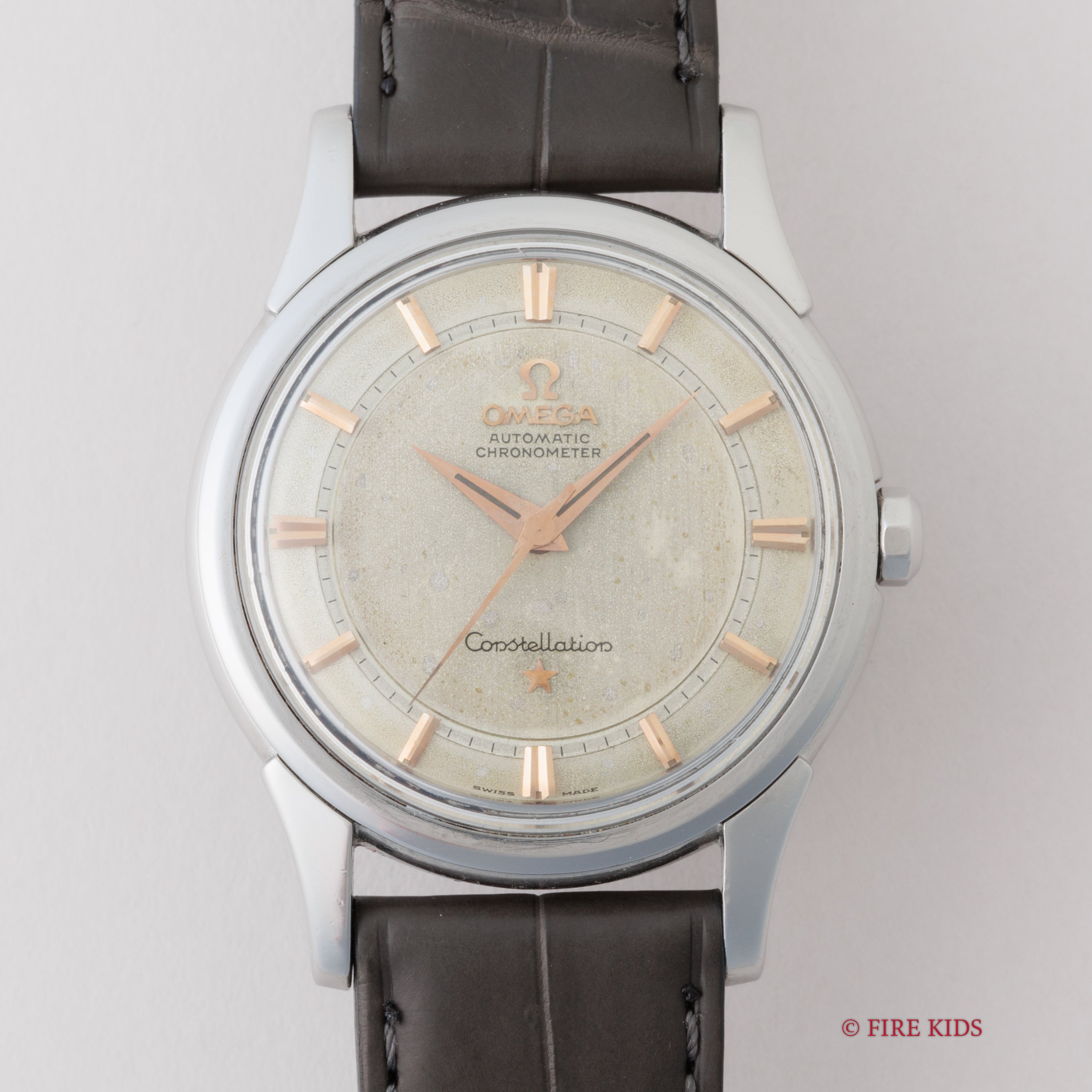 オメガ 1959年製 コンステレーション ラウンド 自動巻き Cal.551 純正尾錠付