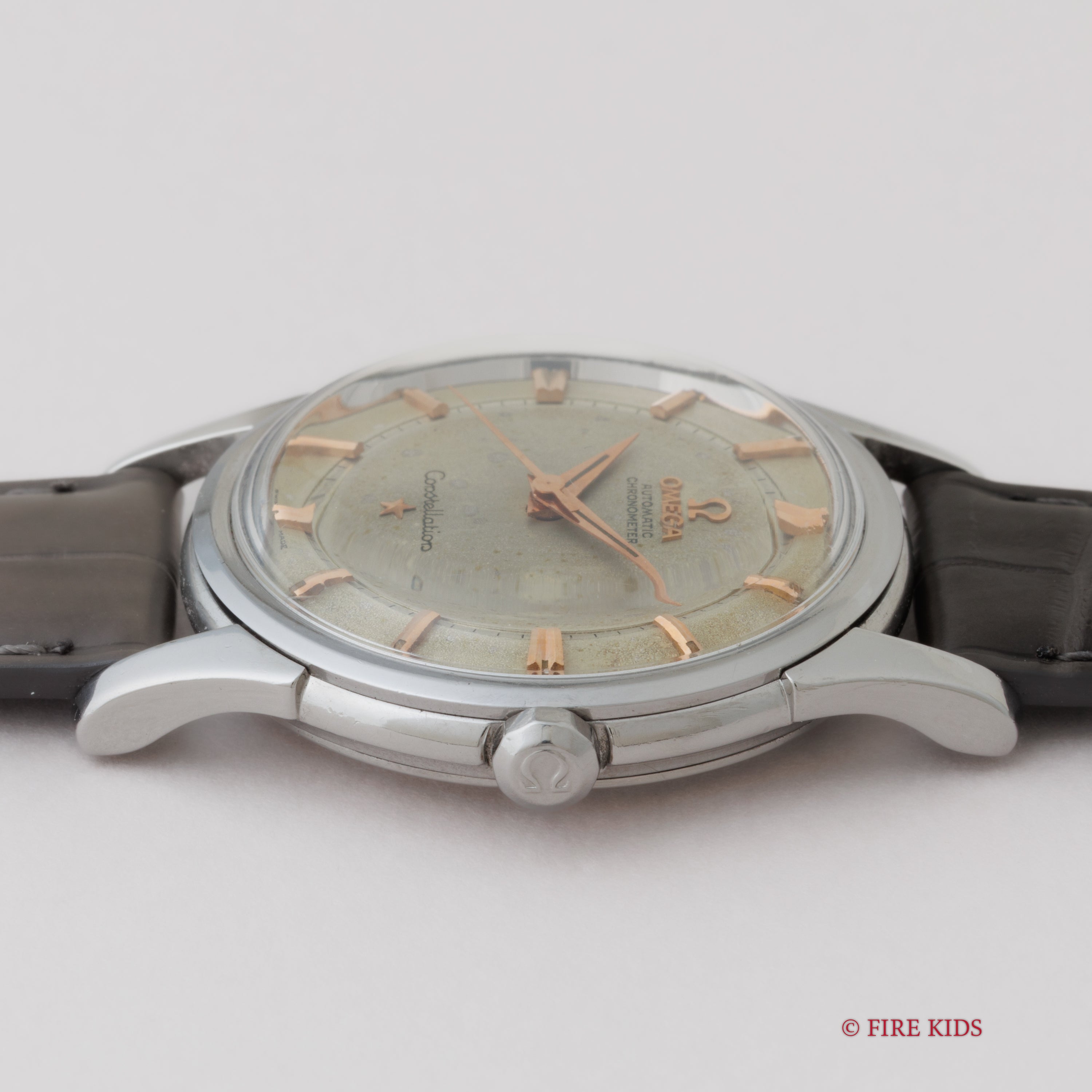 オメガ 1959年製 コンステレーション ラウンド 自動巻き Cal.551 純正尾錠付