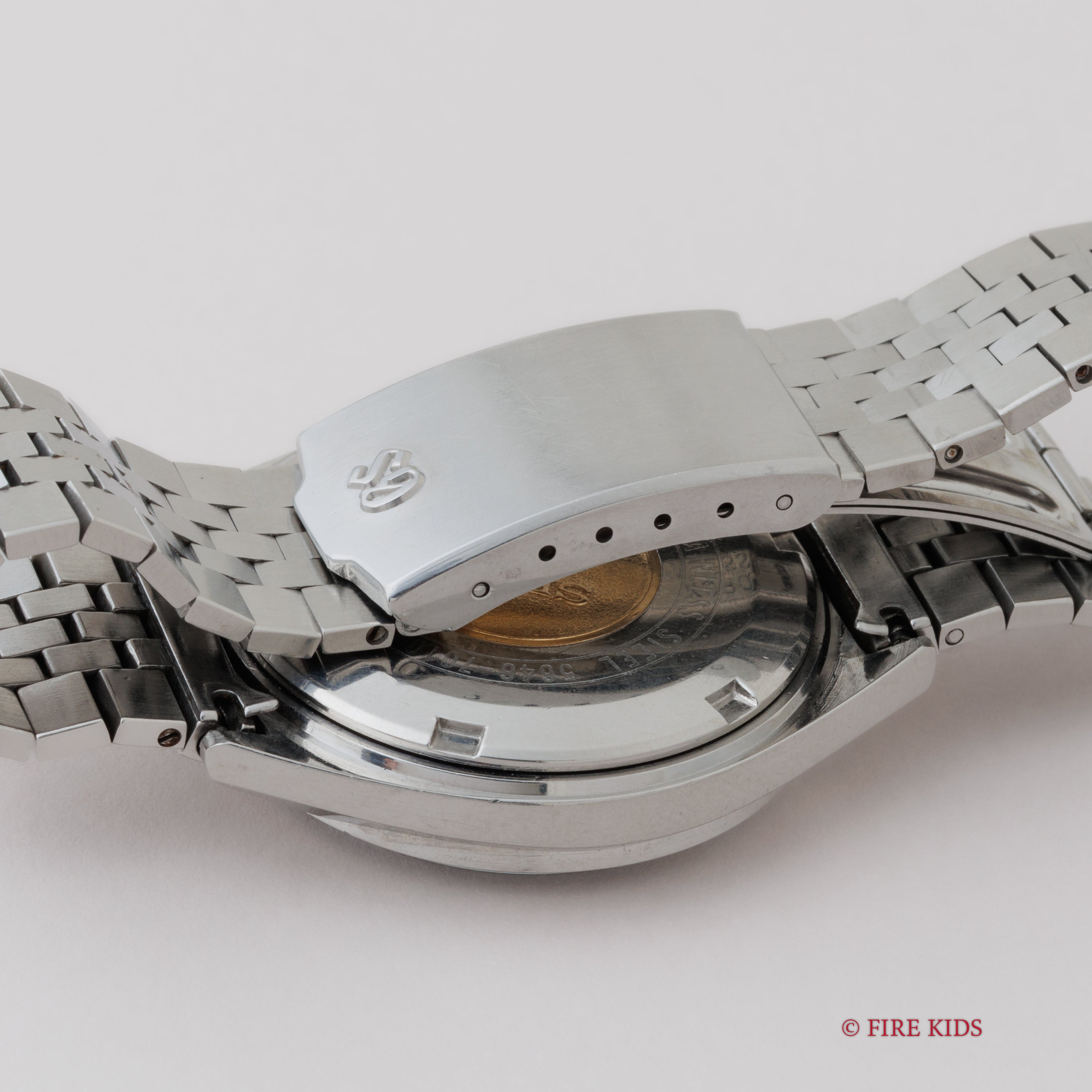 グランドセイコー 1972年製 Ref.5646-7010 56GS デイデイト ダークブルーダイヤル ハイビート自動巻 純正ブレス付き